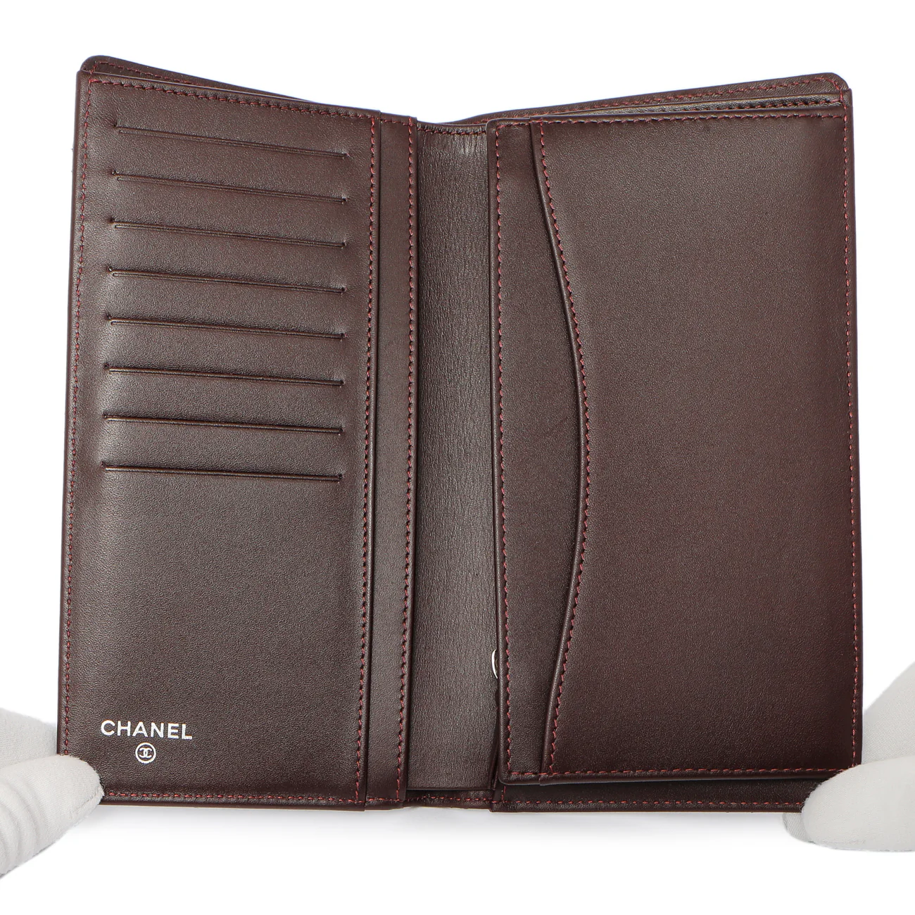 Chanel Black Quilted Caviar Yen Wallet - Image 4