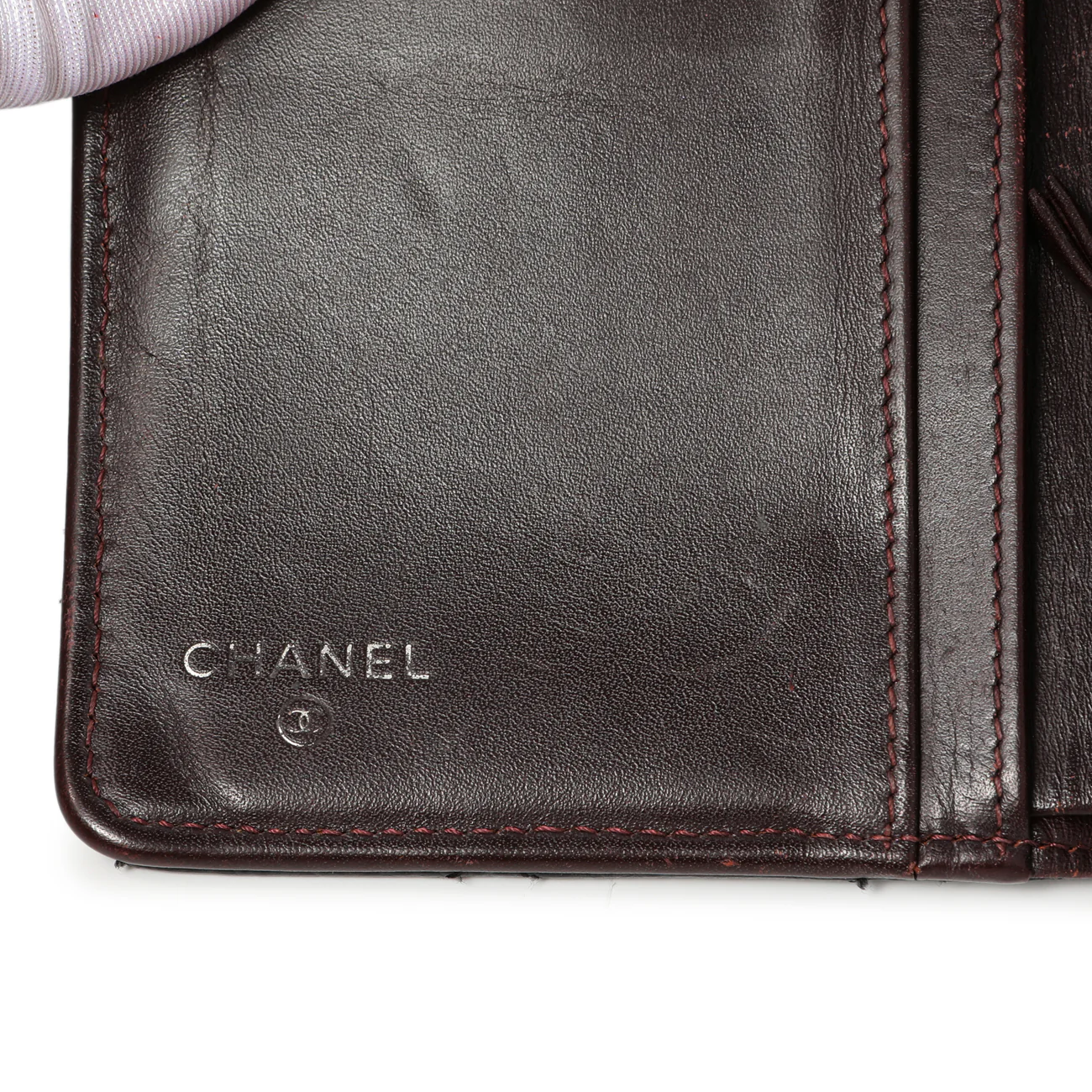 Chanel Black Quilted Caviar Yen Wallet - Image 15