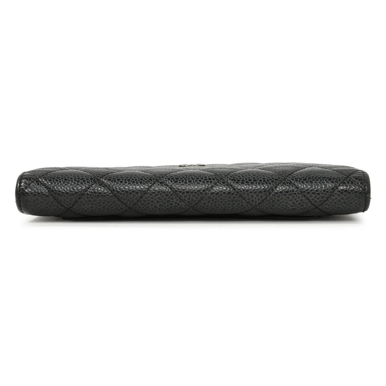Chanel Black Quilted Caviar Yen Wallet - Image 4