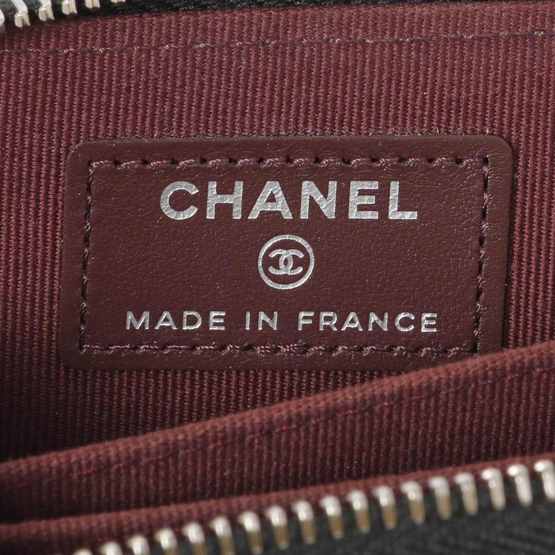 Chanel Black Quilted Caviar Zip Coin Purse - Image 5