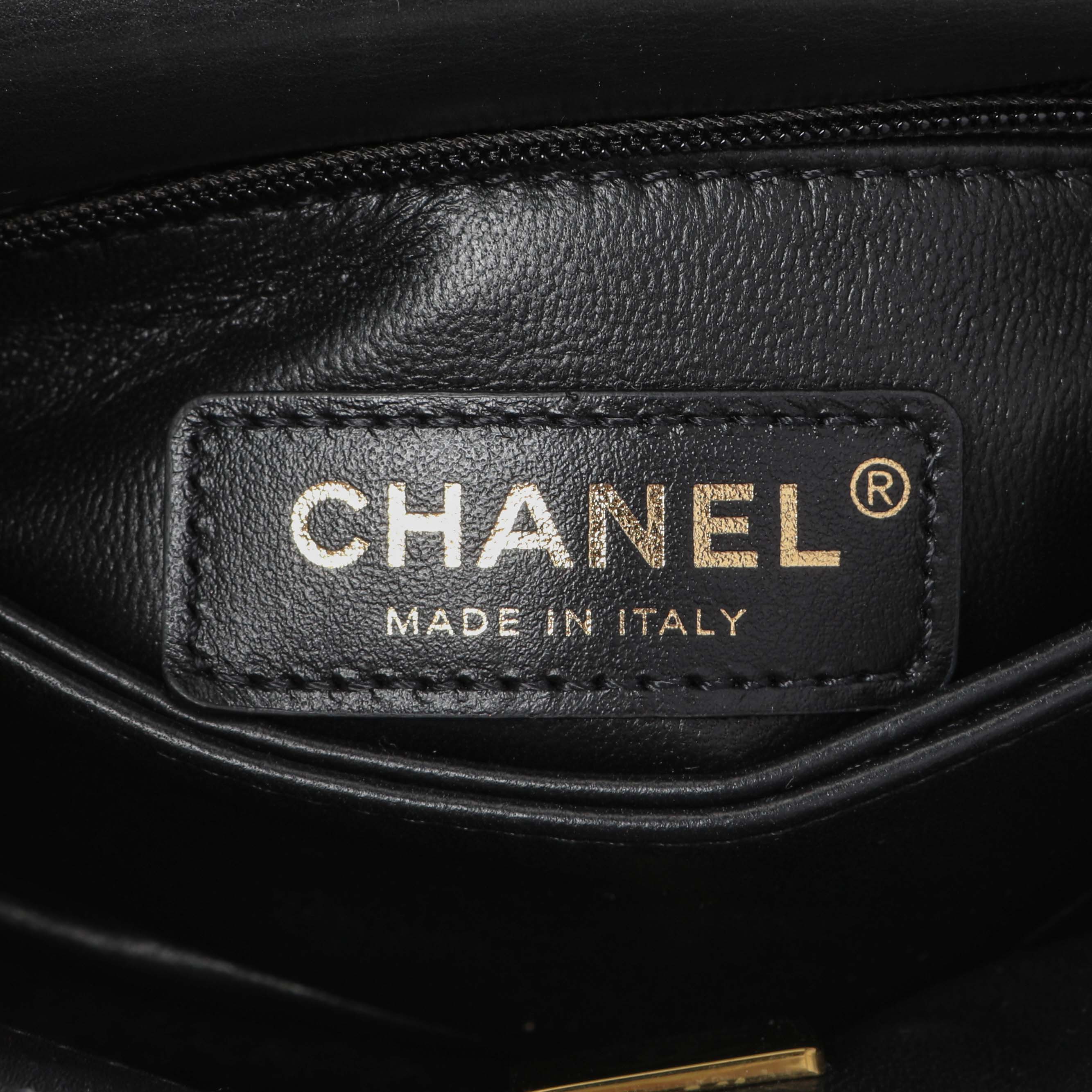 Chanel Black Quilted Goatskin Extra Mini Coco Handle Flap - Image 9