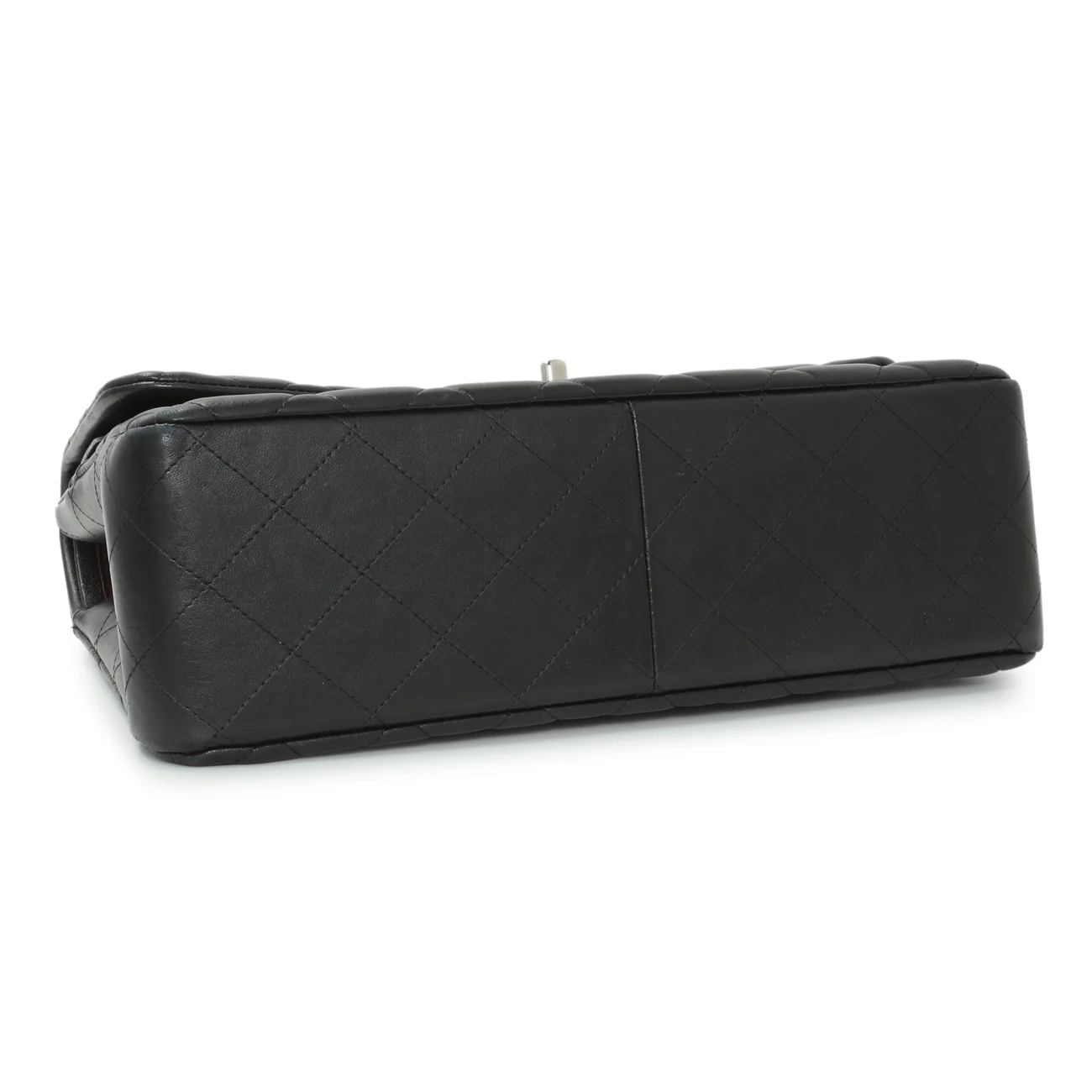 Chanel Black Quilted Lambskin Jumbo Double Flap - Image 3