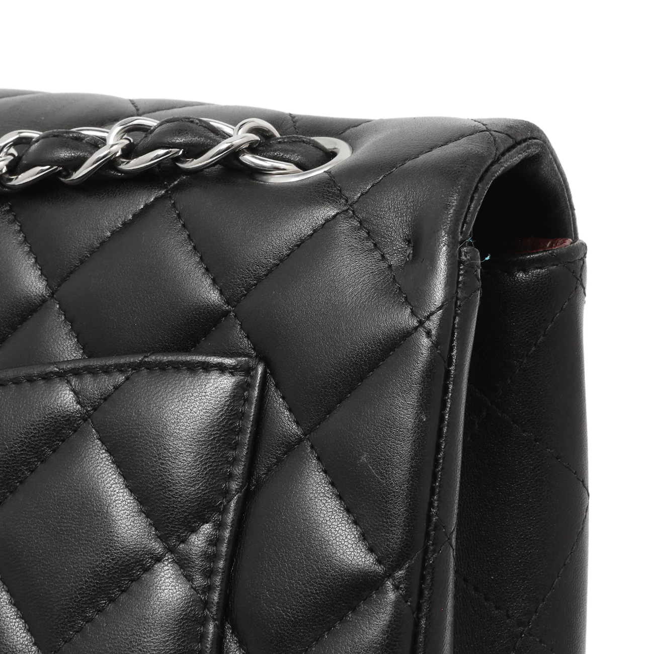 Chanel Black Quilted Lambskin Maxi Single Flap - Image 7