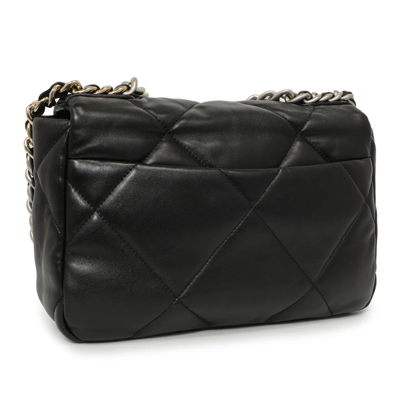 Chanel Black Quilted Lambskin Medium 19 Flap - Image 3