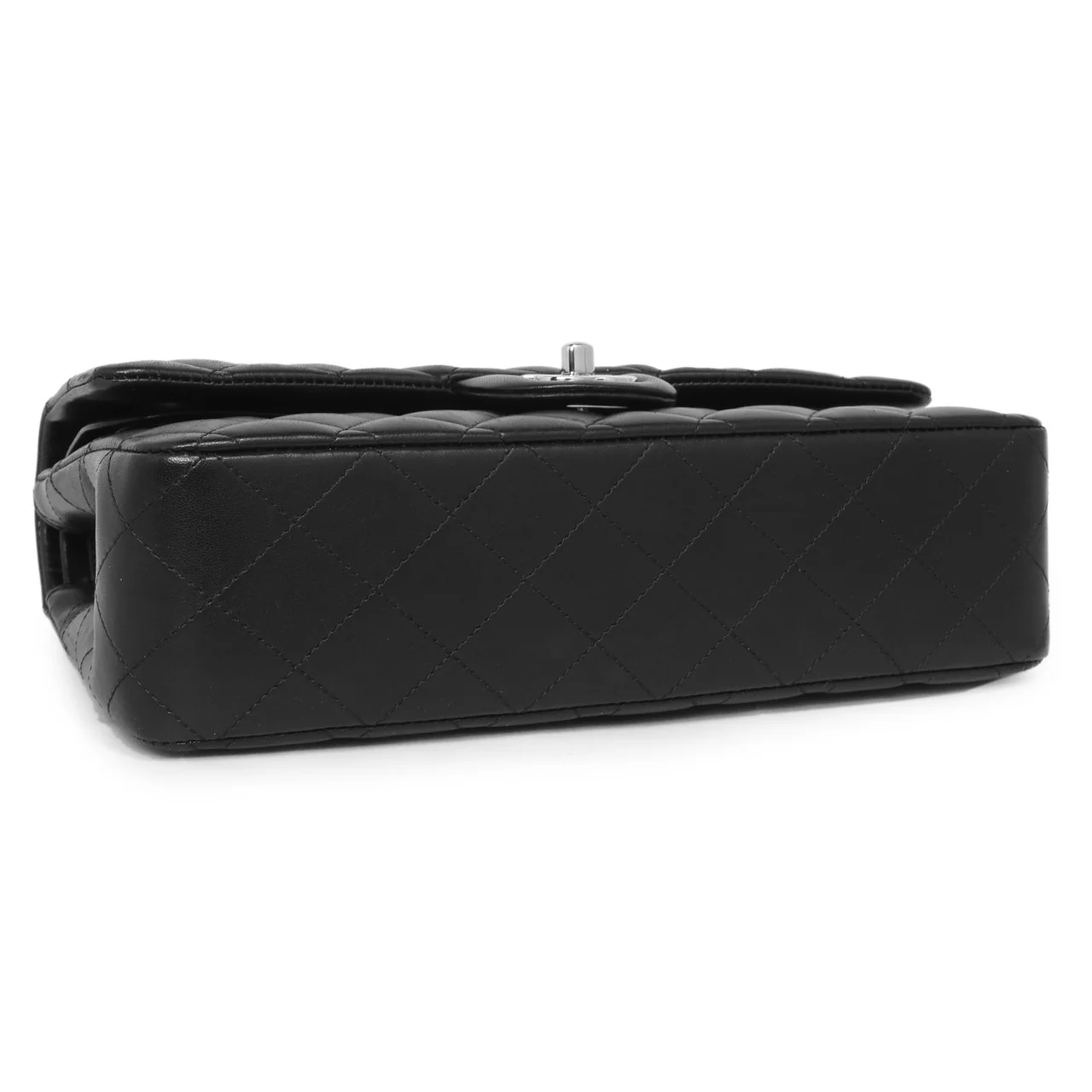 Chanel Black Quilted Lambskin Medium Classic Double Flap - Image 2