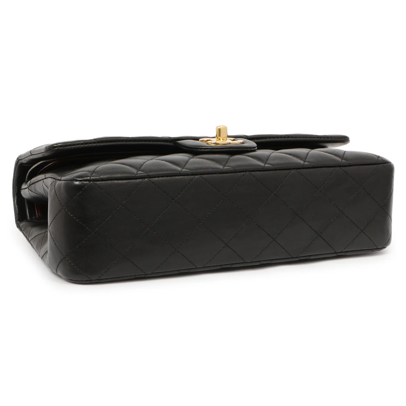 Chanel Black Quilted Lambskin Medium Classic Double Flap - Image 4