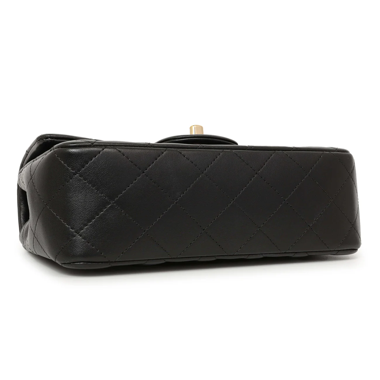 Chanel Black Quilted Lambskin Mini Rectangular Flap - Image 4