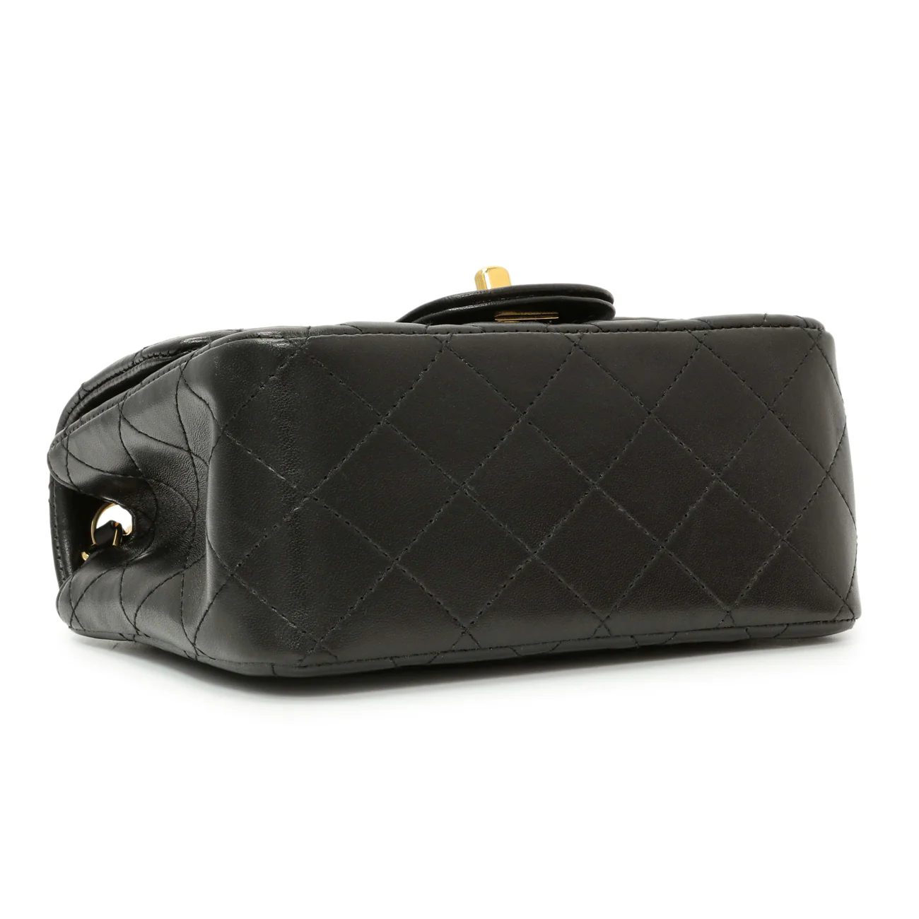 Chanel Black Quilted Lambskin Mini Square Flap - Image 3