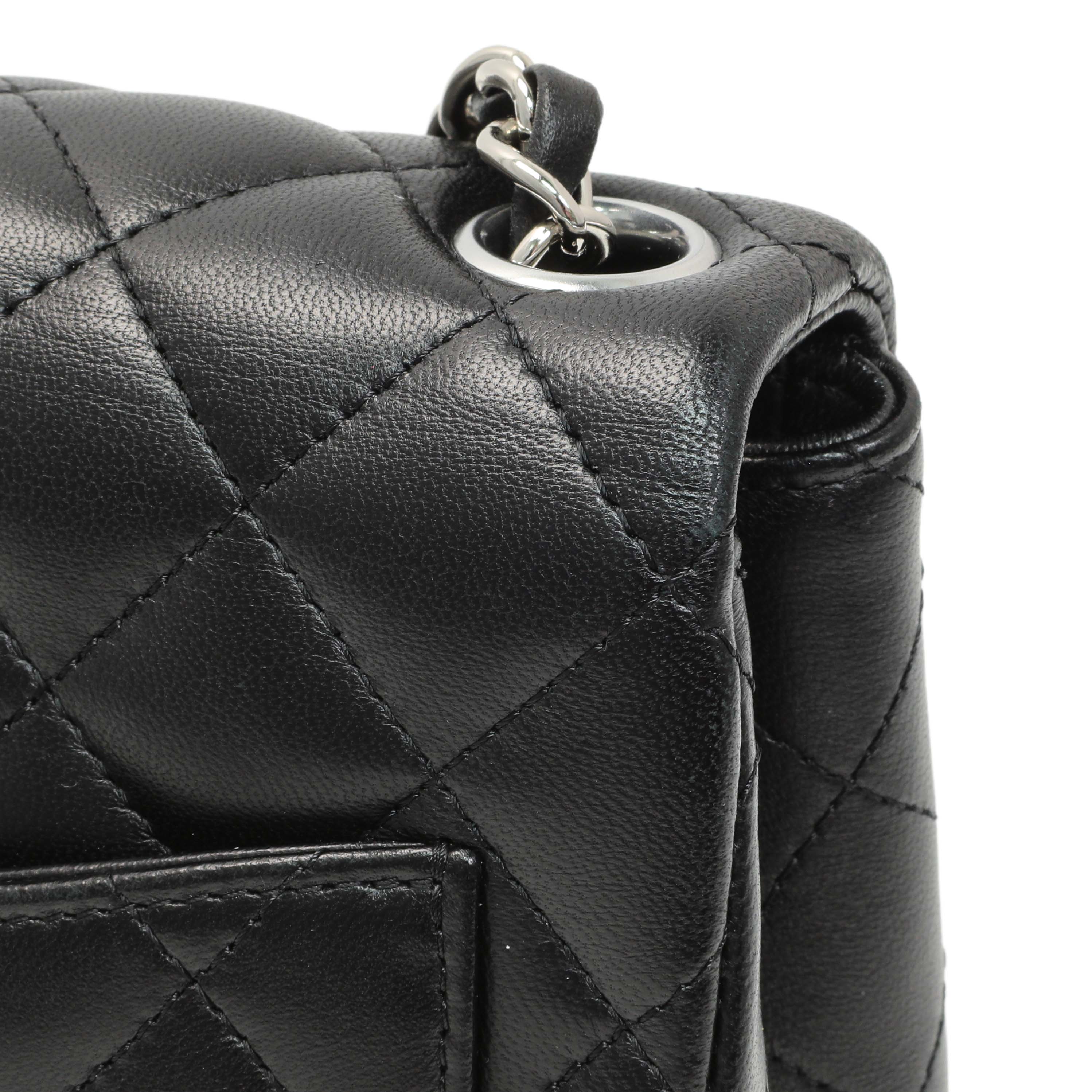 Chanel Black Quilted Lambskin Mini Square Flap - Image 9