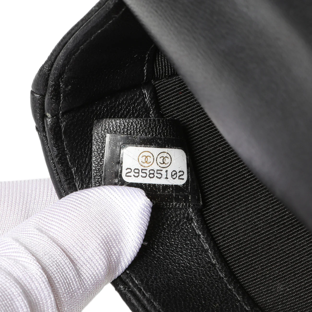 Chanel Black Quilted Lambskin My Precious Phone Case Flap Bag - Image 7