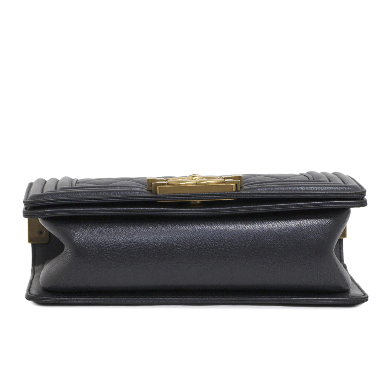 Chanel Black Quilted Lambskin Small Boy Bag - Image 2
