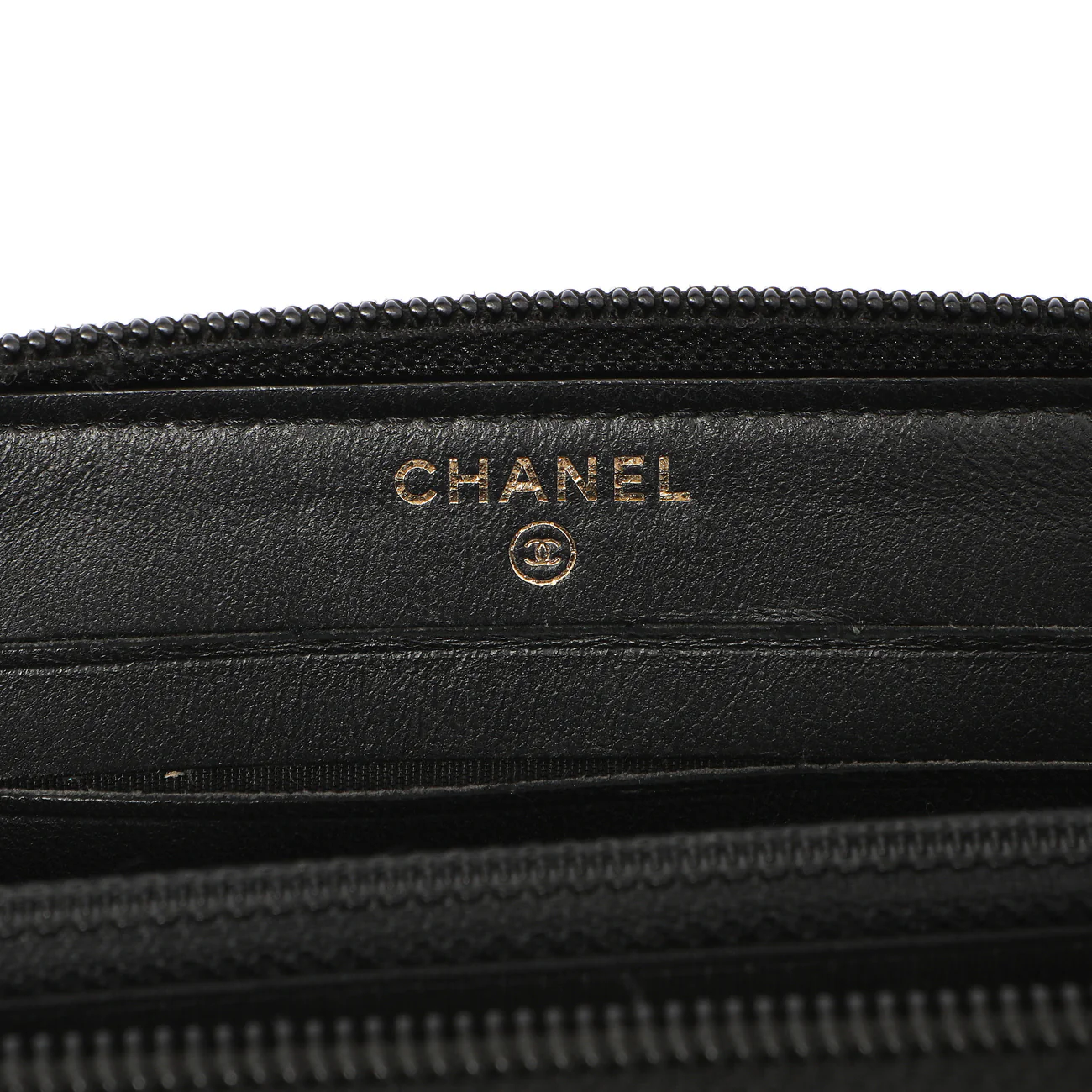 Chanel Black Quilted Lambskin Small Boy Zip Around Wallet - Image 13