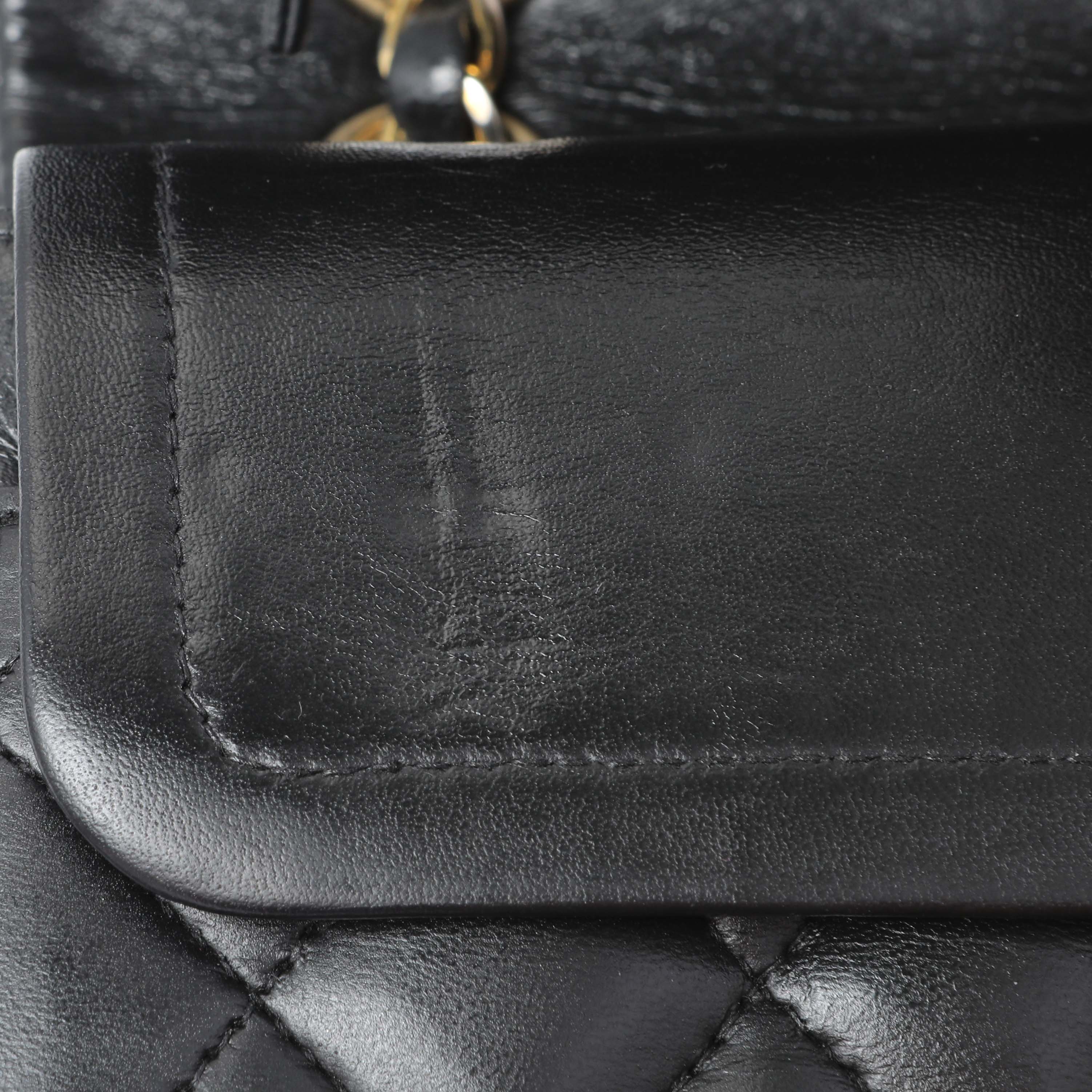 Chanel Black Quilted Lambskin Small Double Flap - Image 15