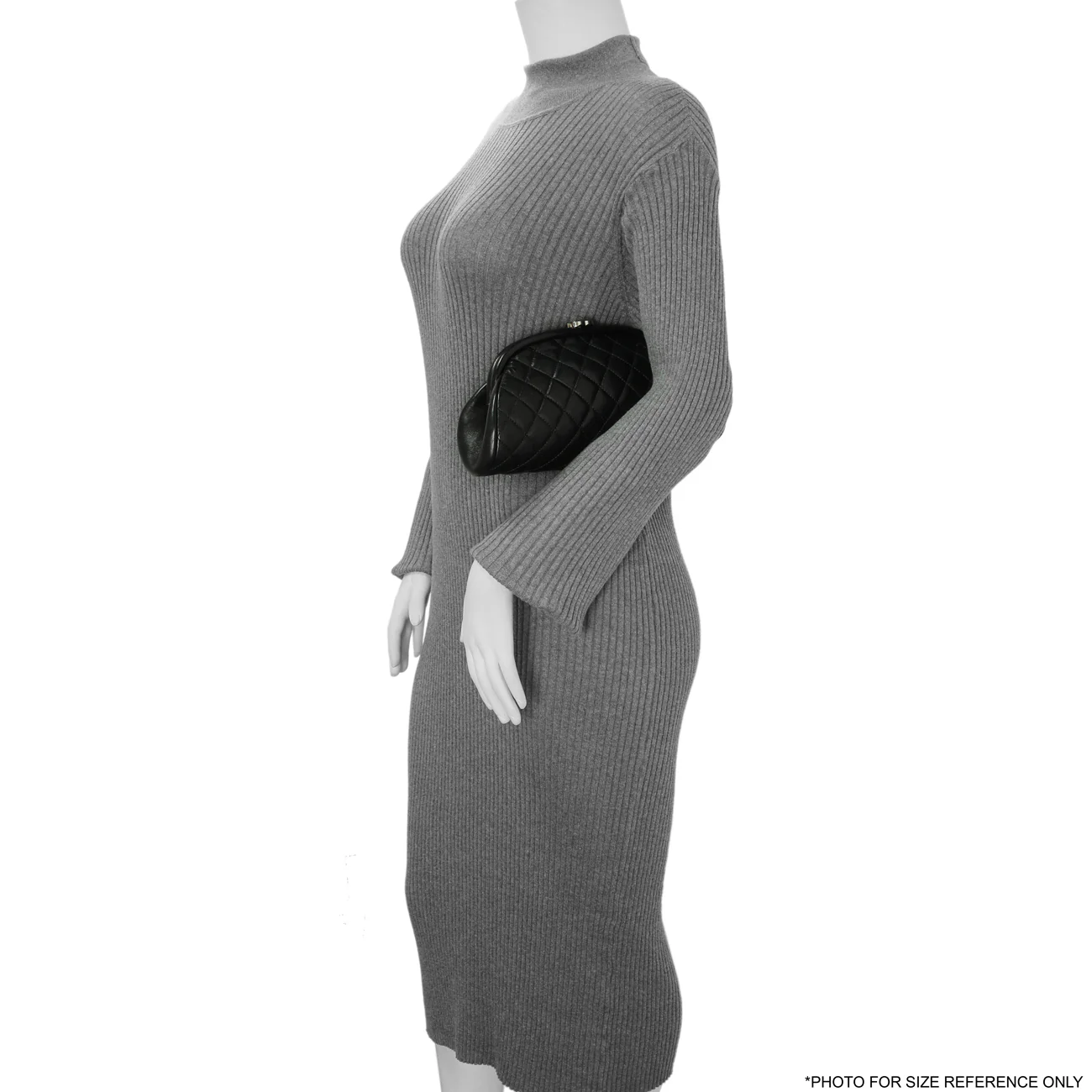 Chanel Black Quilted Lambskin Timeless Clutch - Image 8