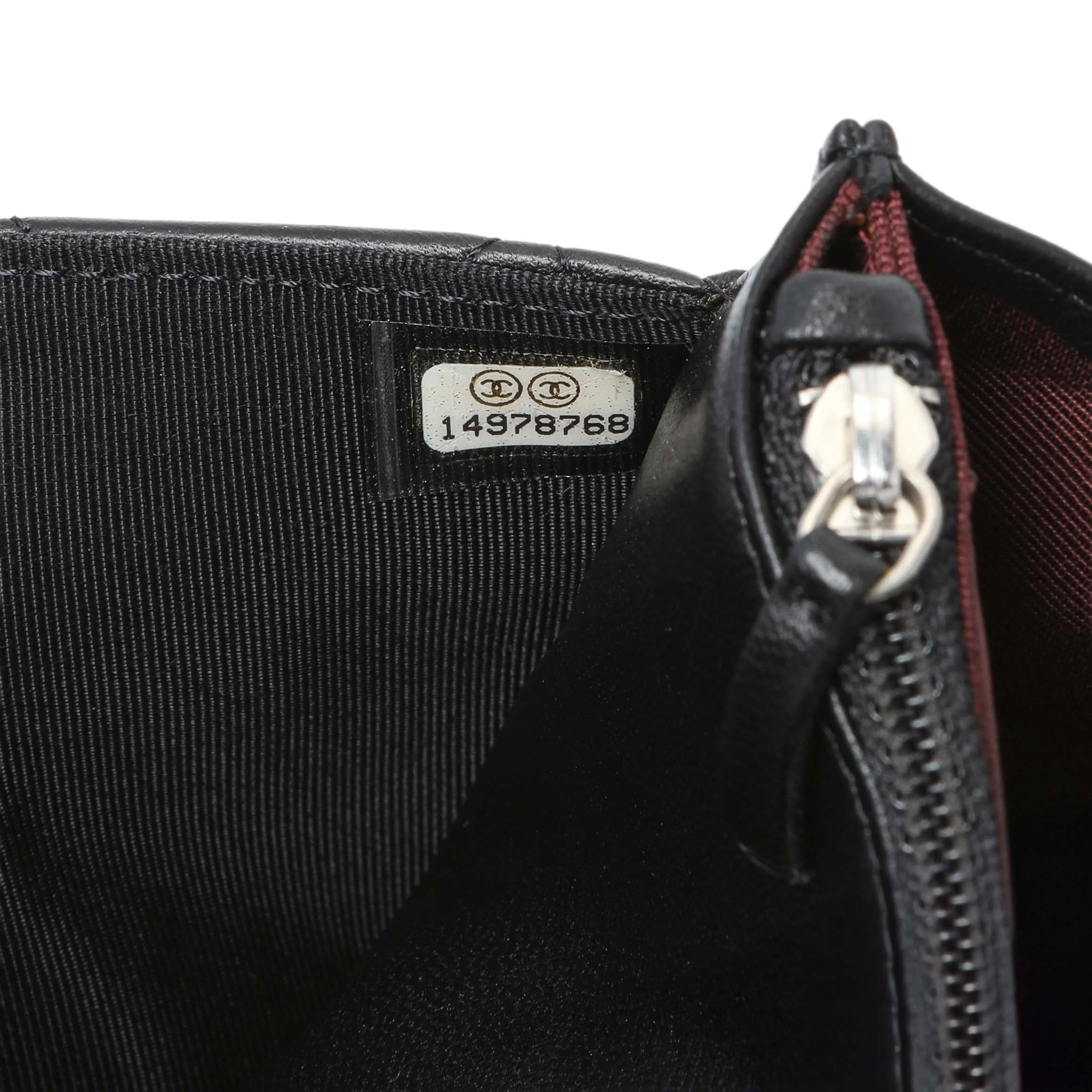 Chanel Black Quilted Lambskin Wallet on Chain - Image 7