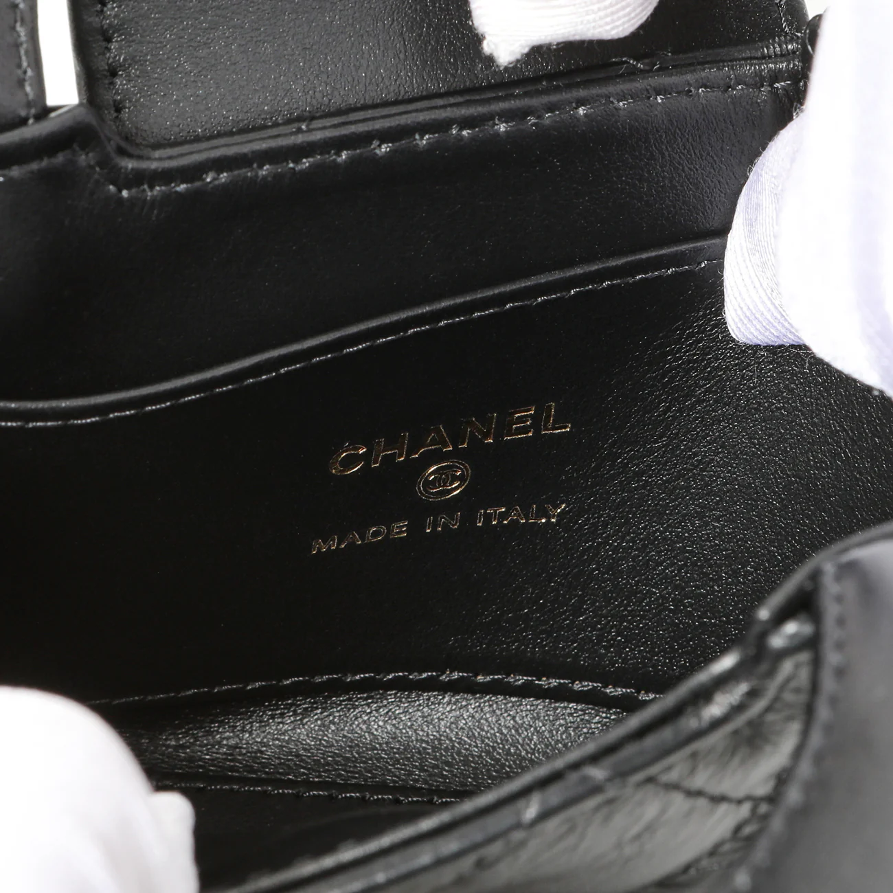 Chanel Black Shiny Aged Calfskin Quilted Mini Nano Kelly Shopper - Image 6