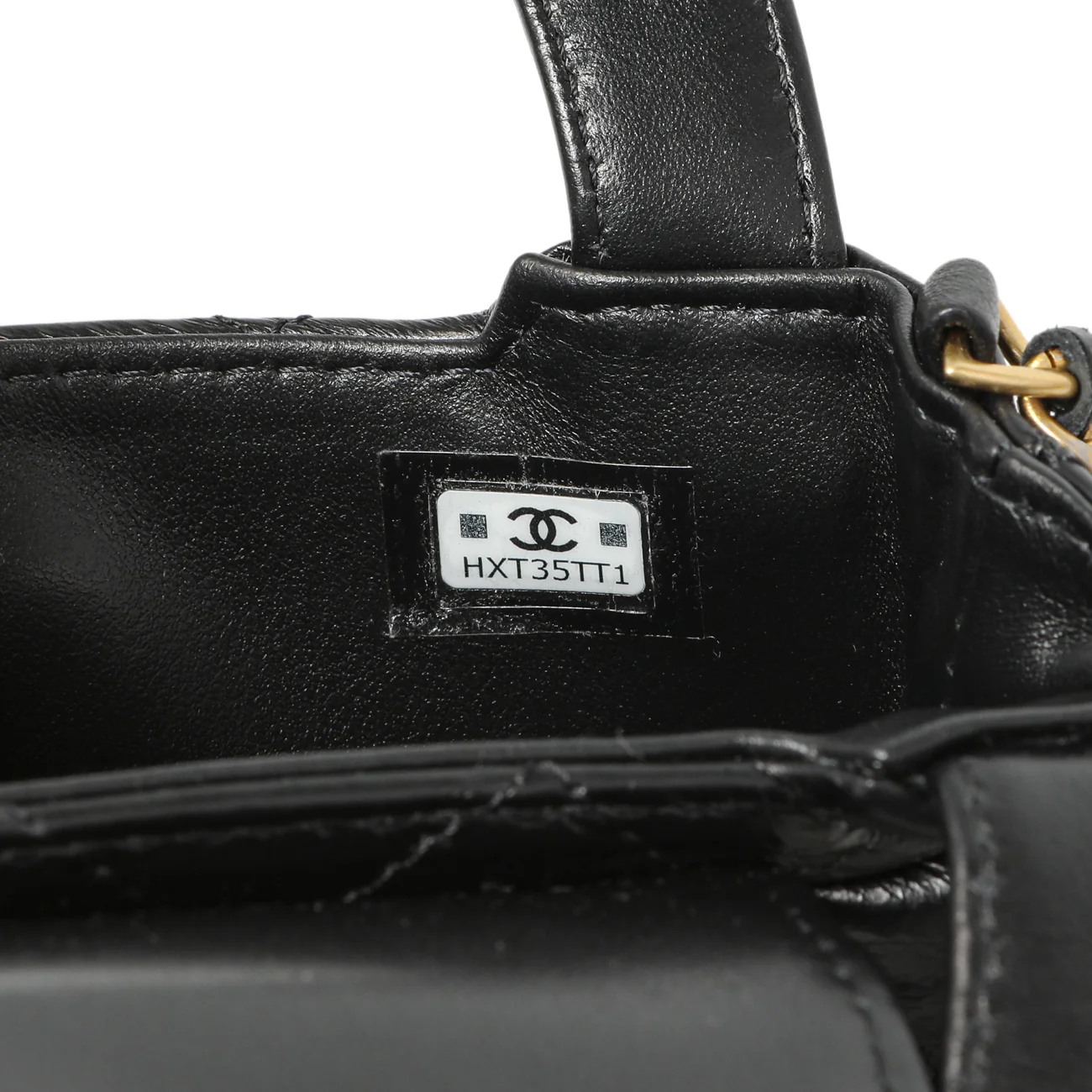 Chanel Black Shiny Aged Calfskin Quilted Mini Nano Kelly Shopper - Image 7