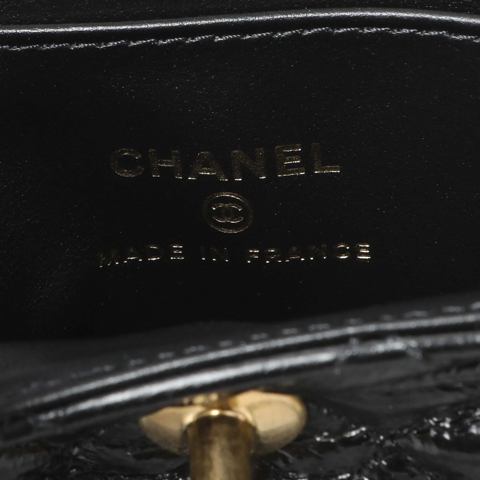 Chanel Black Shiny Aged Calfskin Quilted Mini Nano Kelly Shopper - Image 5