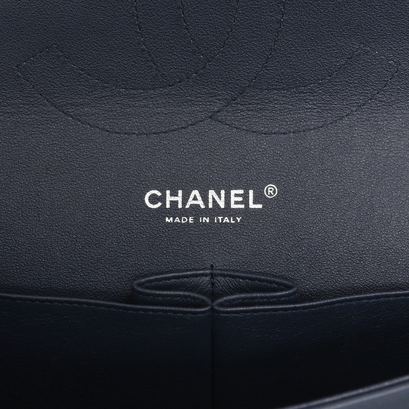 Chanel Blue Chevron Quilted Patent Jumbo Classic Double Flap - Image 6