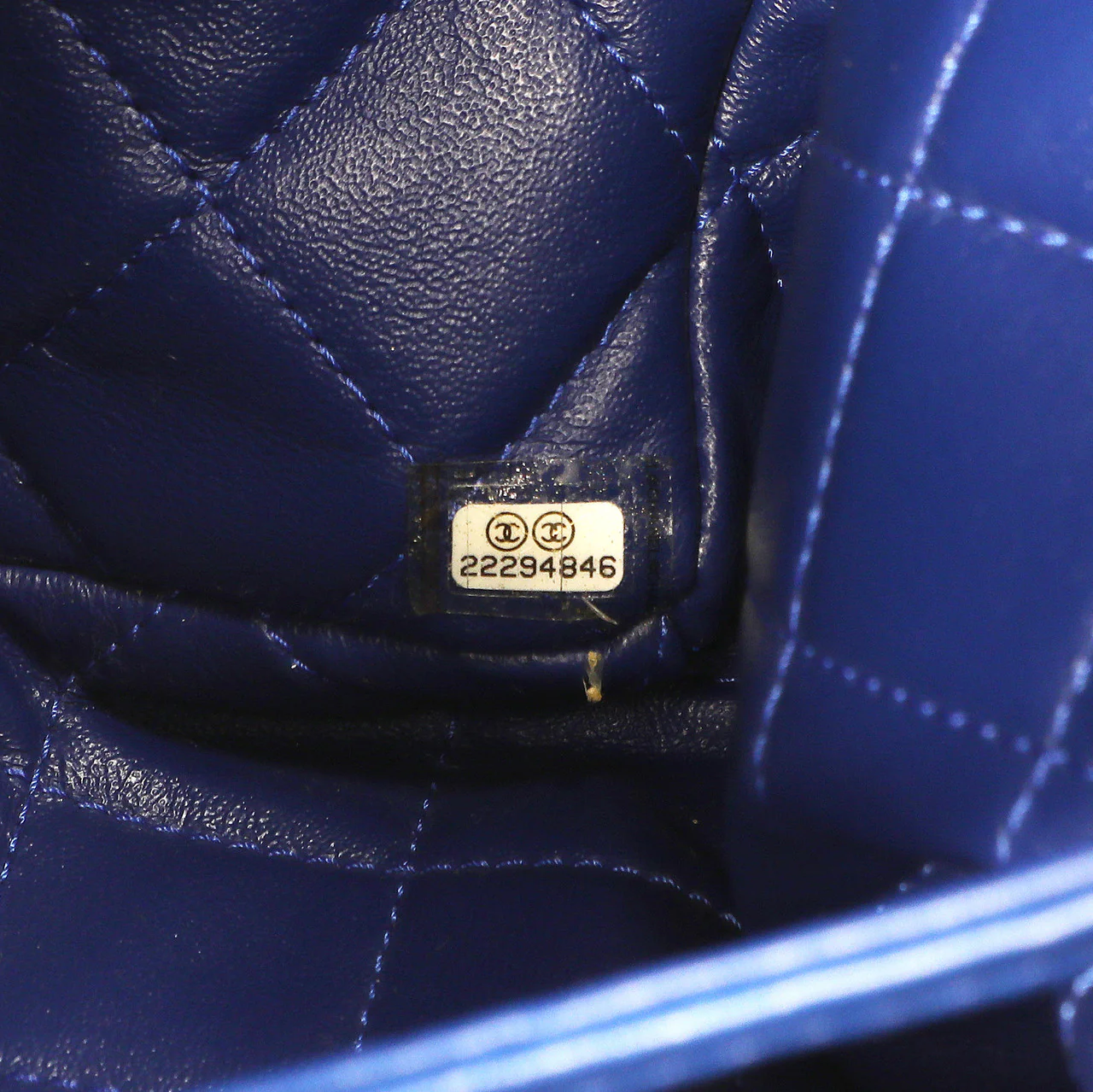 Chanel Blue Python Urban Luxury Drawstring Backpack - Image 9