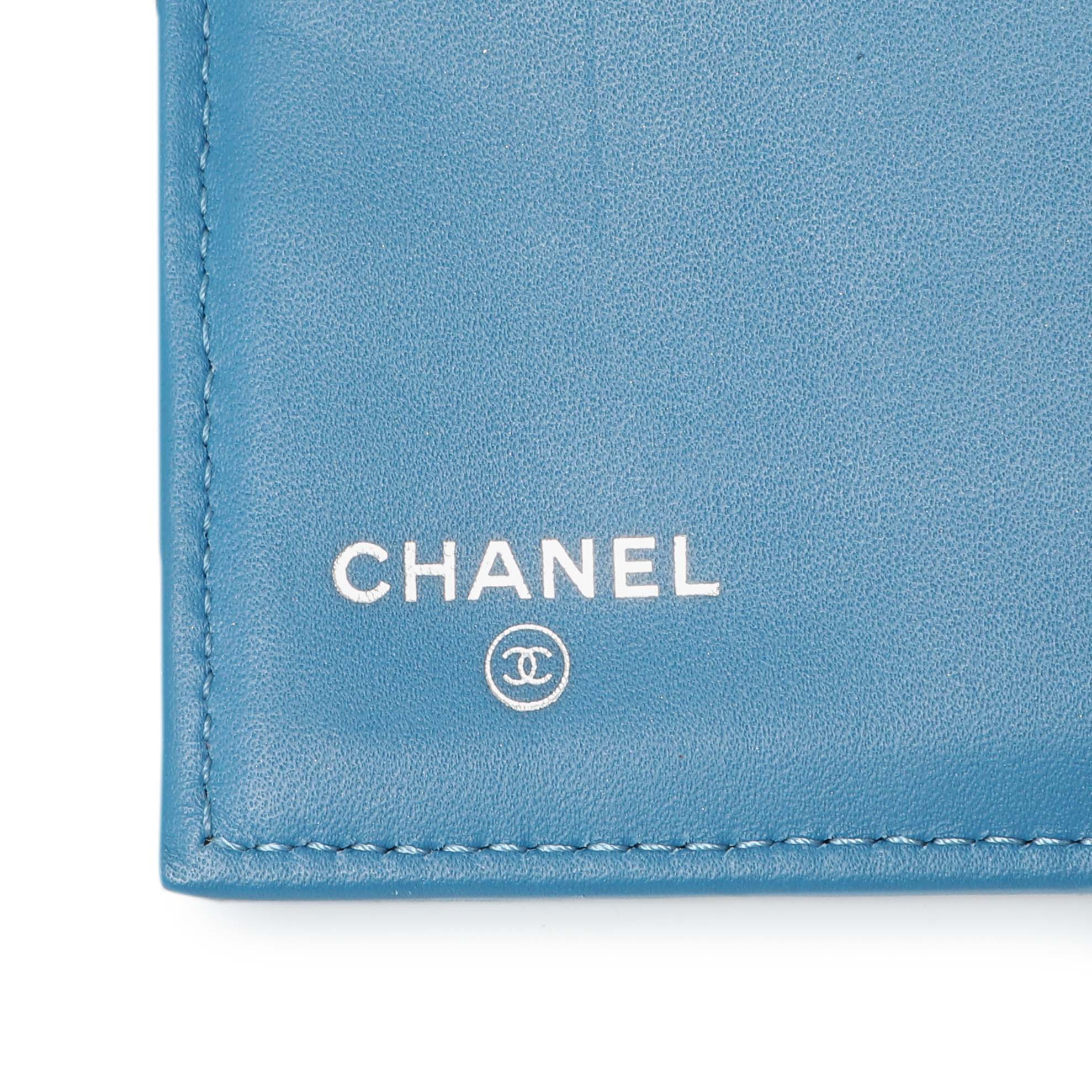 Chanel Blue Quilted Caviar Large Flap Wallet - Image 12