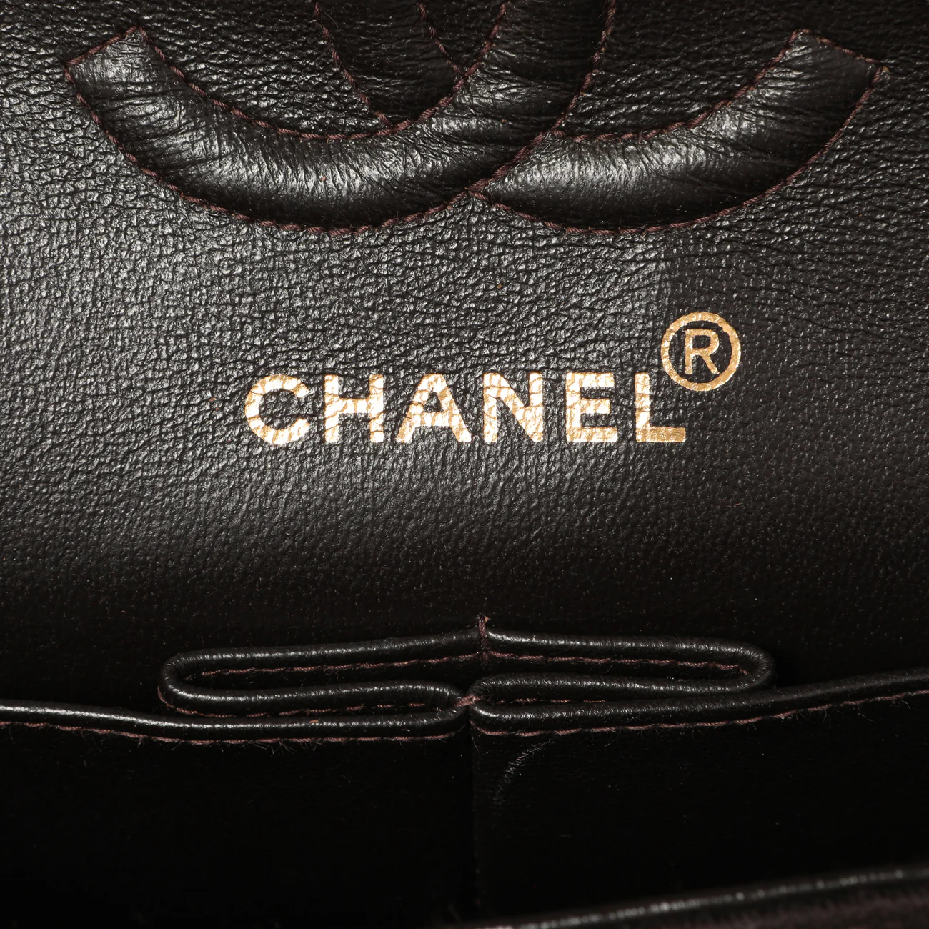Chanel Brown Quilted Jersey Small Double Flap - Image 5