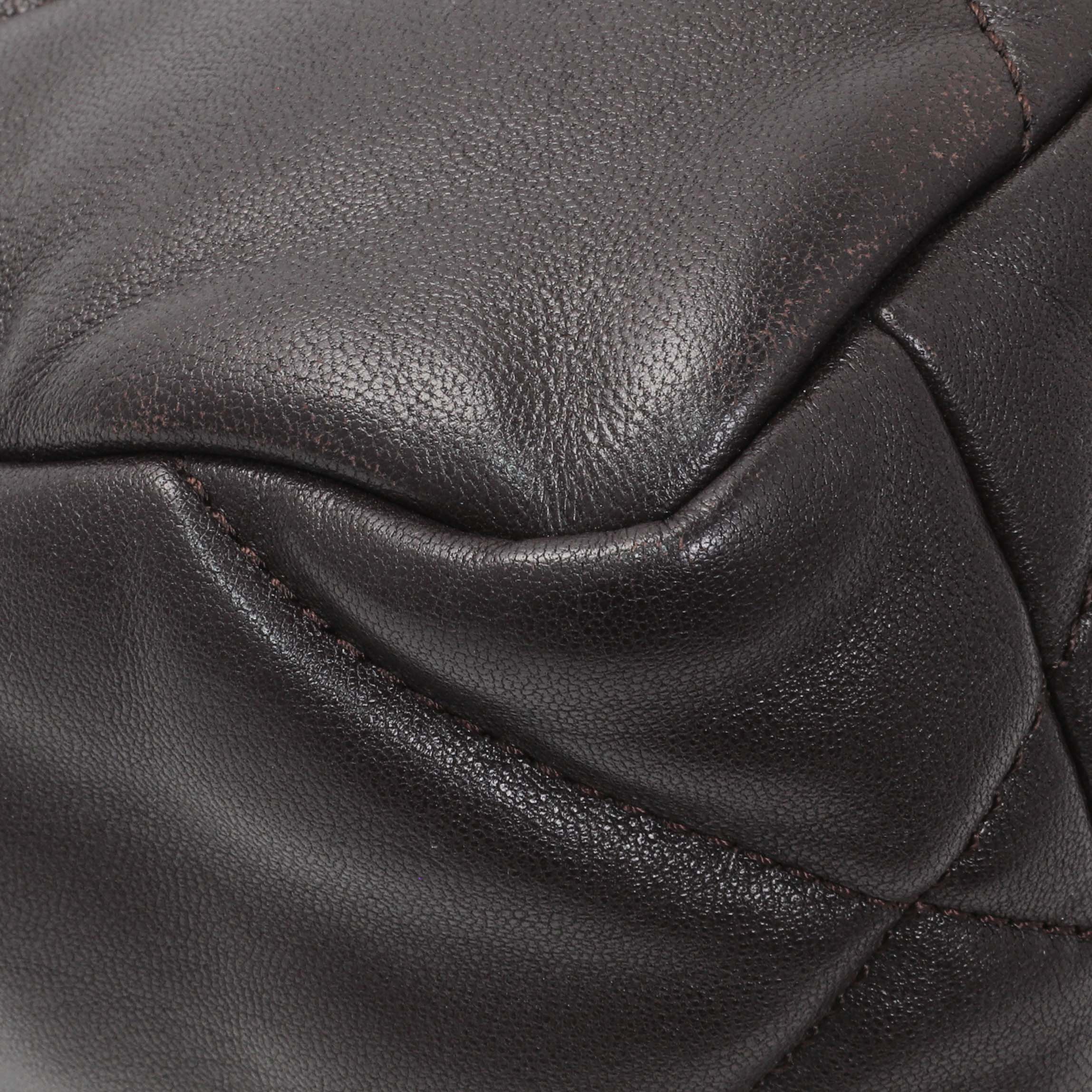 Chanel Brown Quilted Lambskin Medium Chanel 19 Flap - Image 7