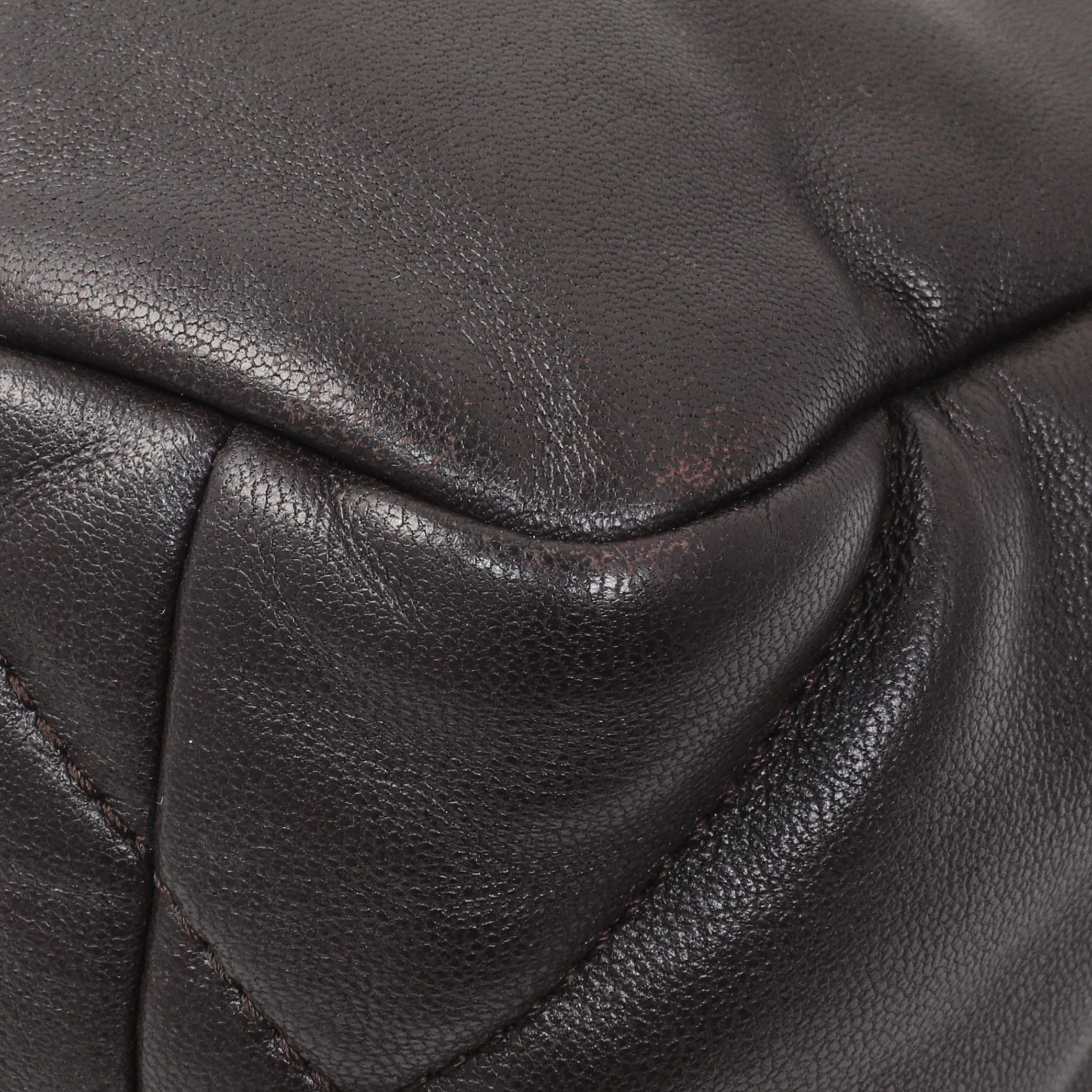Chanel Brown Quilted Lambskin Medium Chanel 19 Flap - Image 8