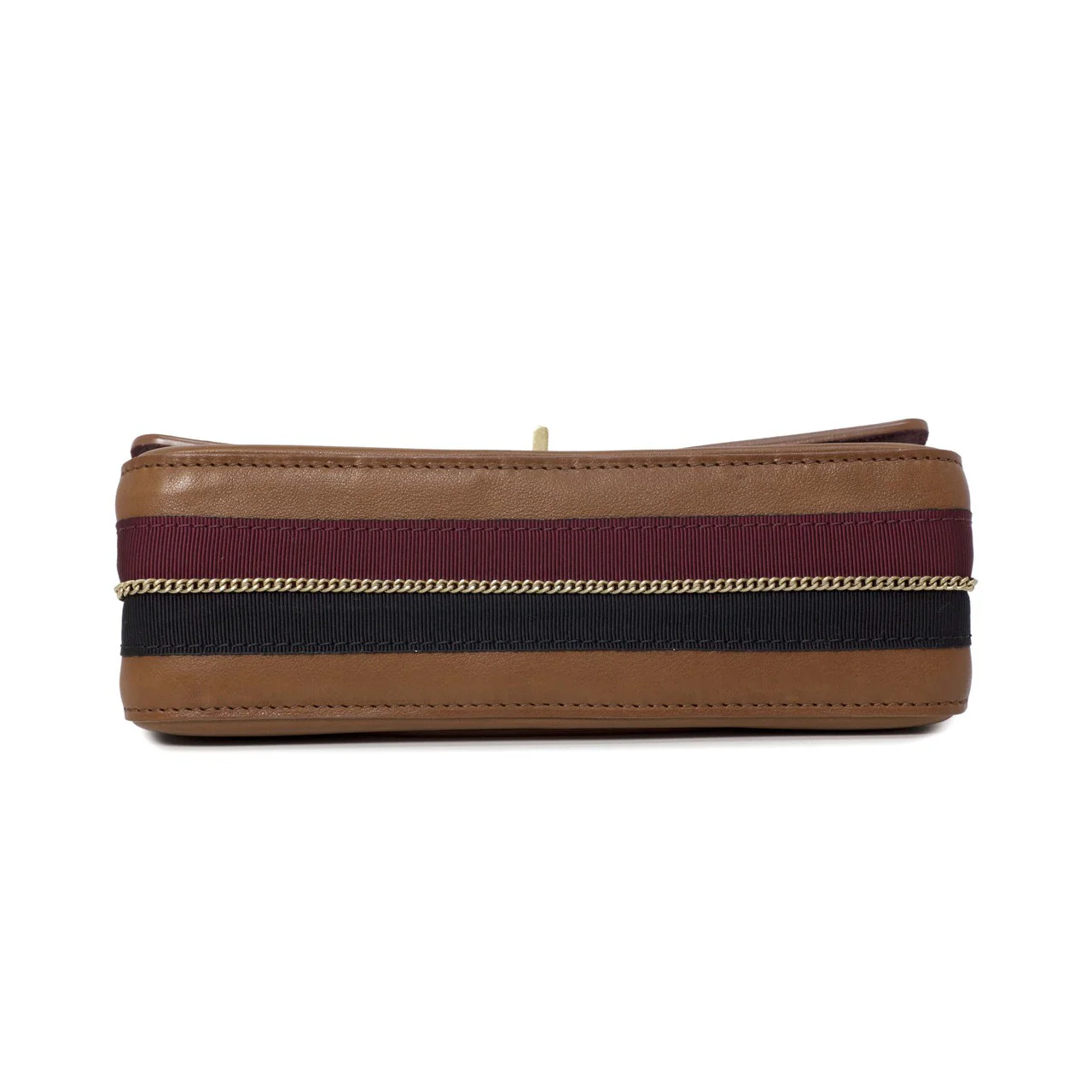Chanel Brown Smooth Leather 2.55 Nude Bag - Image 8