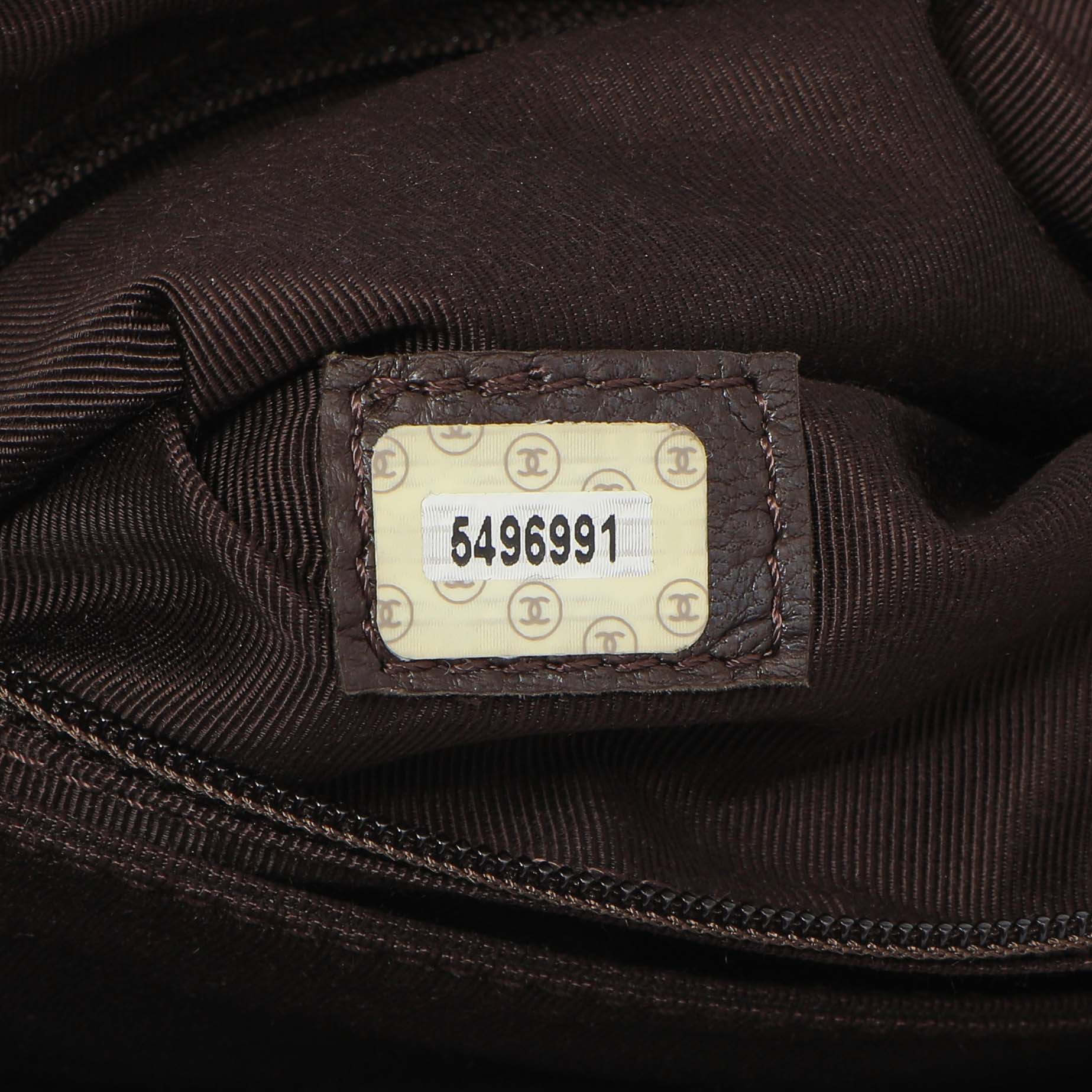 Chanel Brown Suede CC Backpack - Image 10