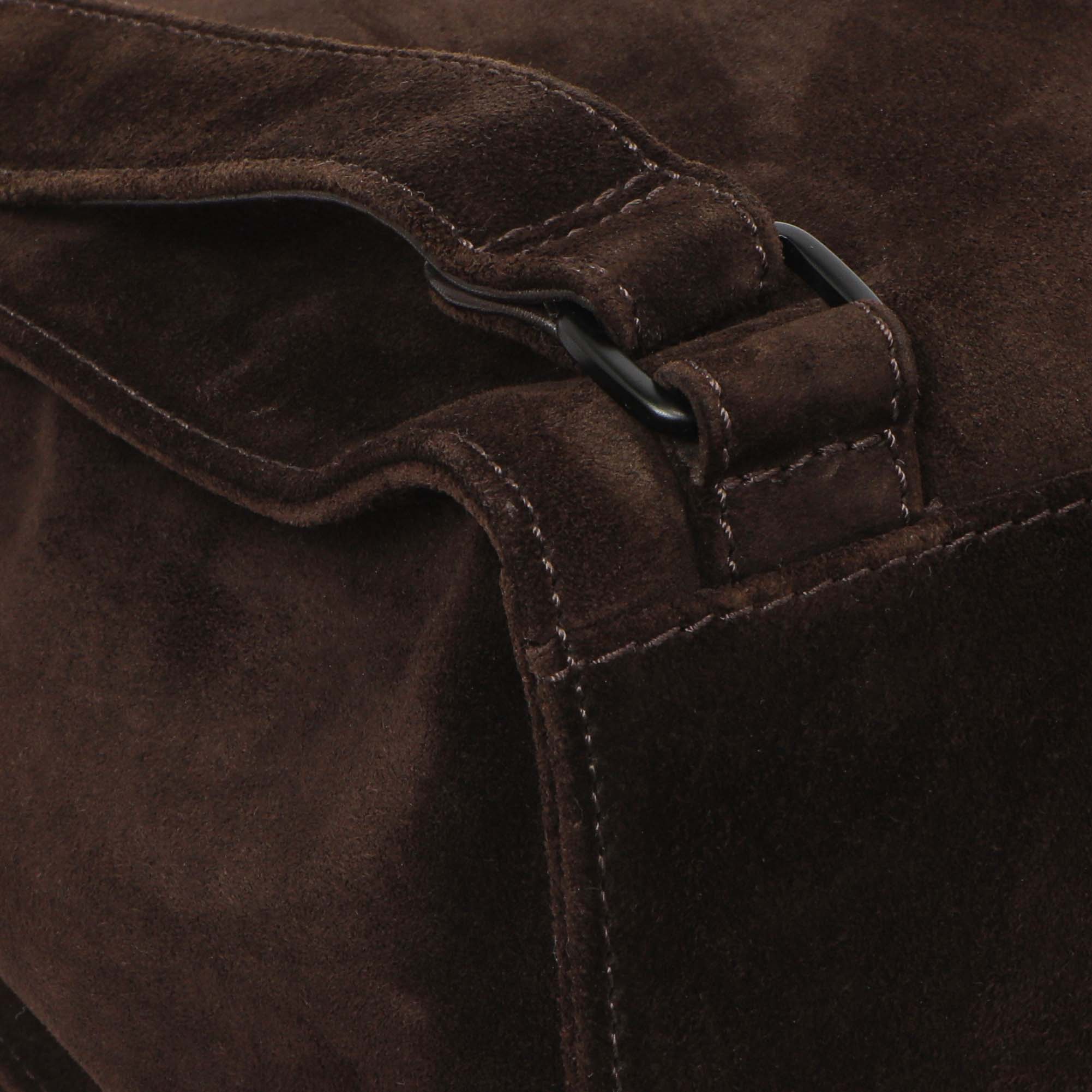 Chanel Brown Suede CC Backpack - Image 6