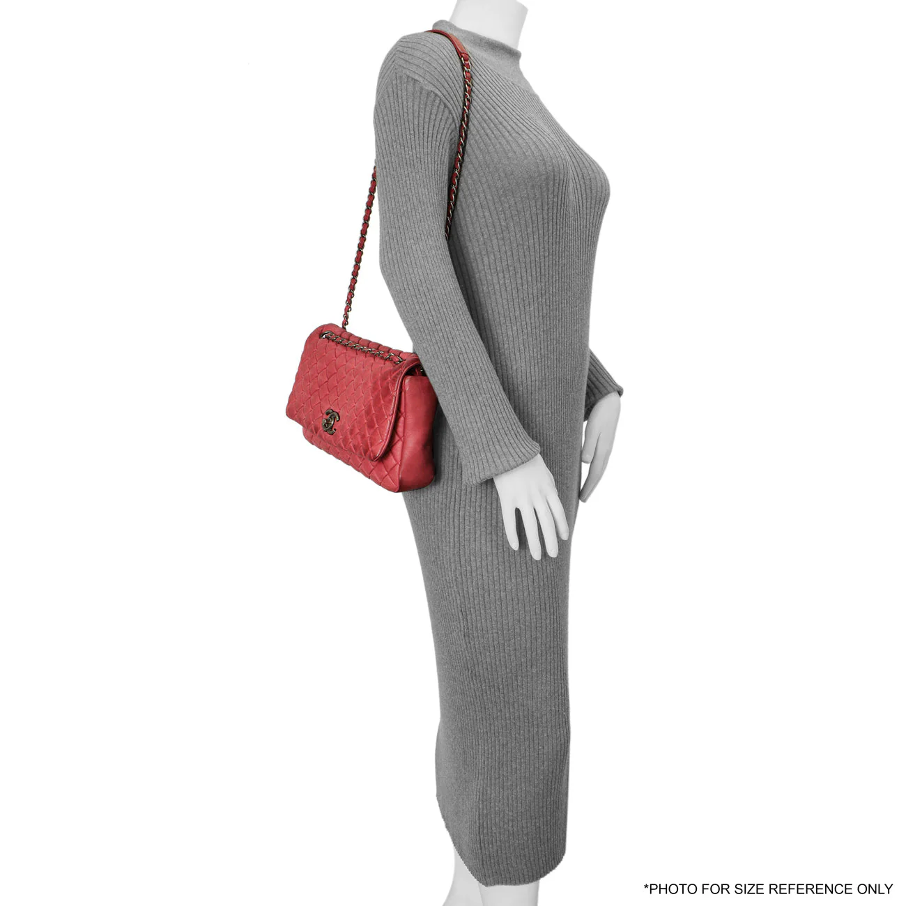 Chanel Burgundy Quilted Iridescent Calfskin Large New Bubble Flap - Image 16