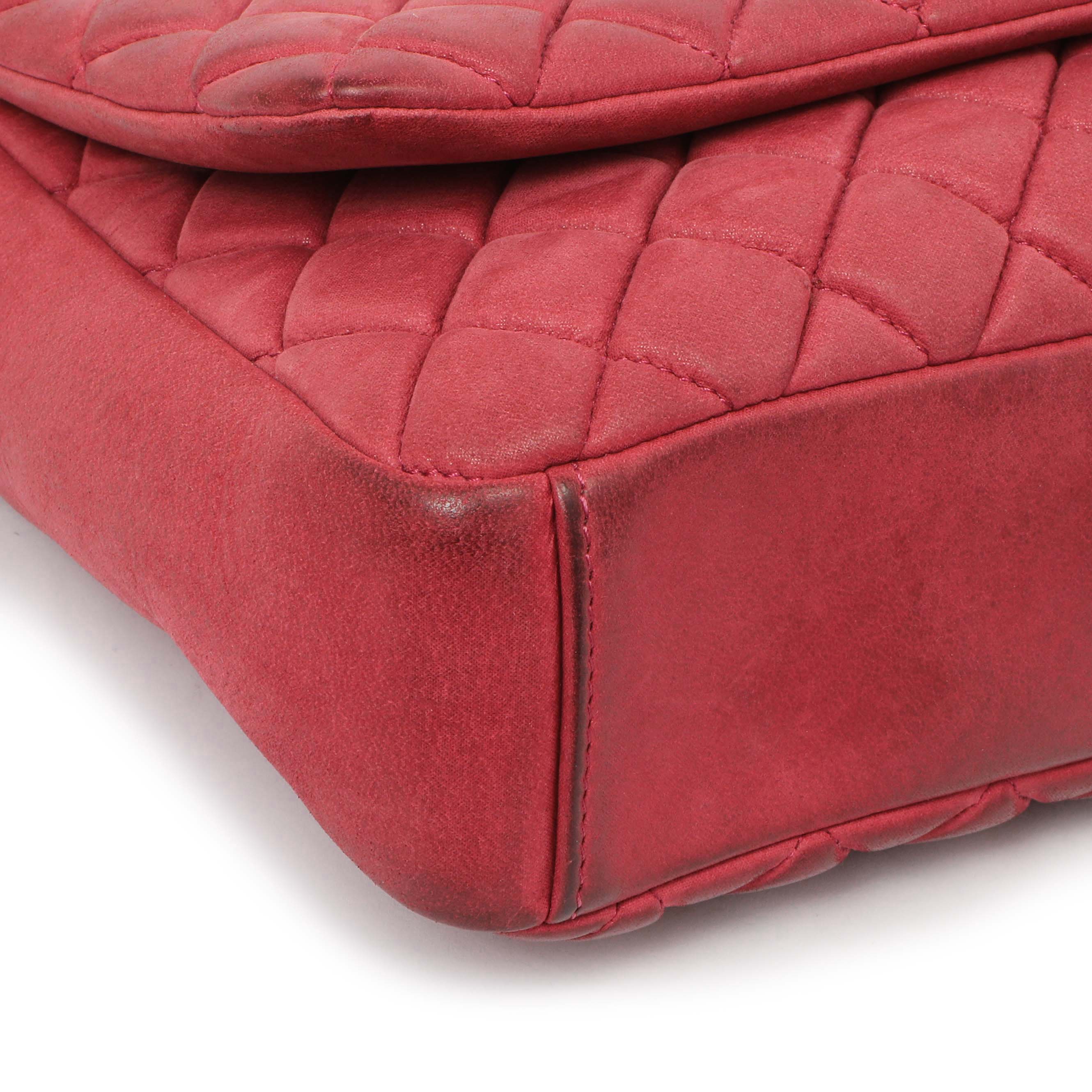 Chanel Burgundy Quilted Iridescent Calfskin Large New Bubble Flap - Image 5