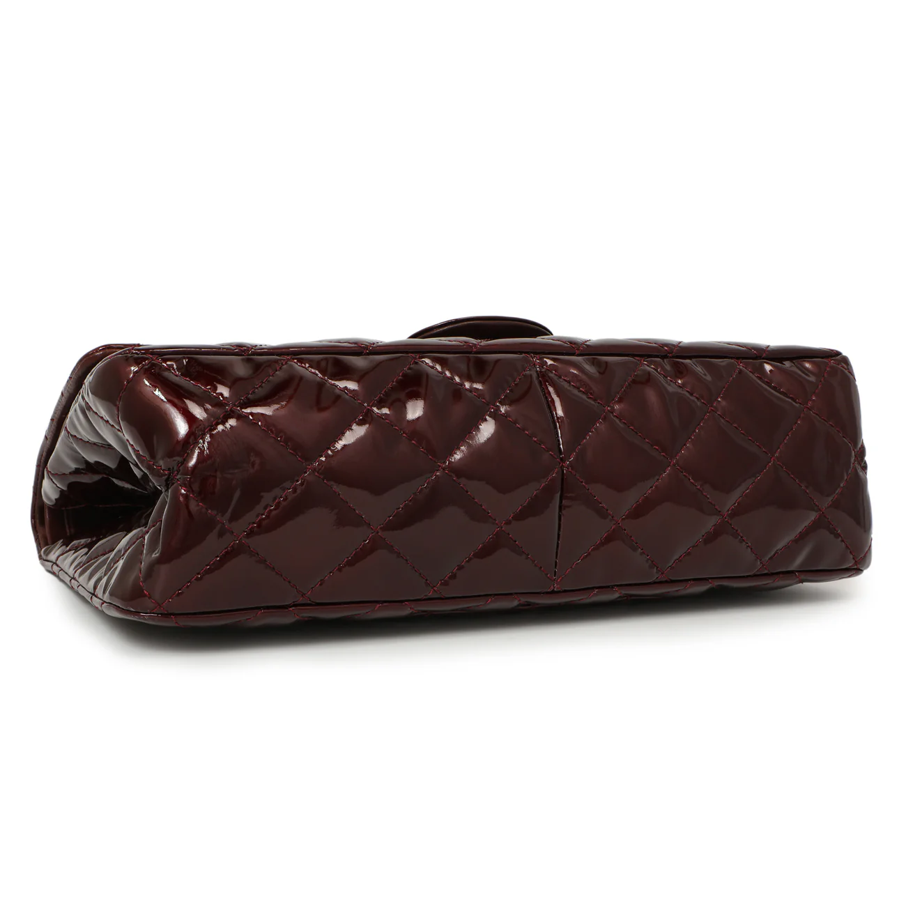 Chanel Burgundy Quilted Patent 2.55 Reissue 227 - Image 3