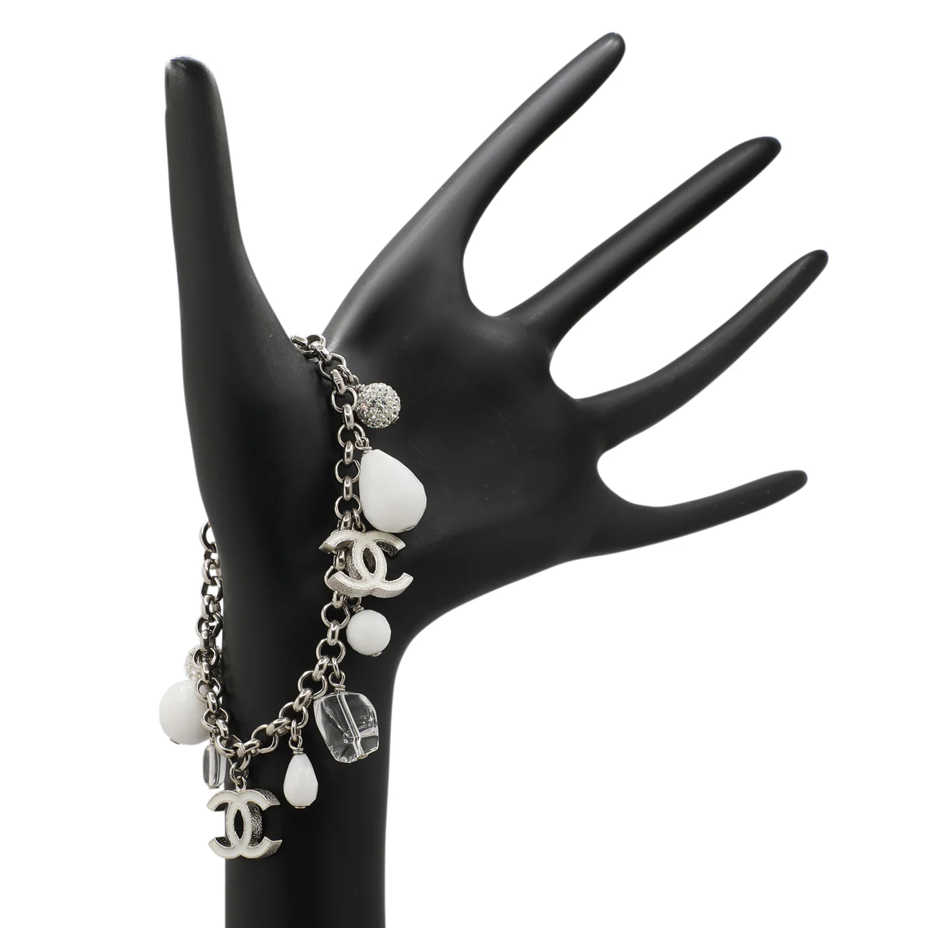 Chanel CC Crystal Charm Bracelet - Image 3