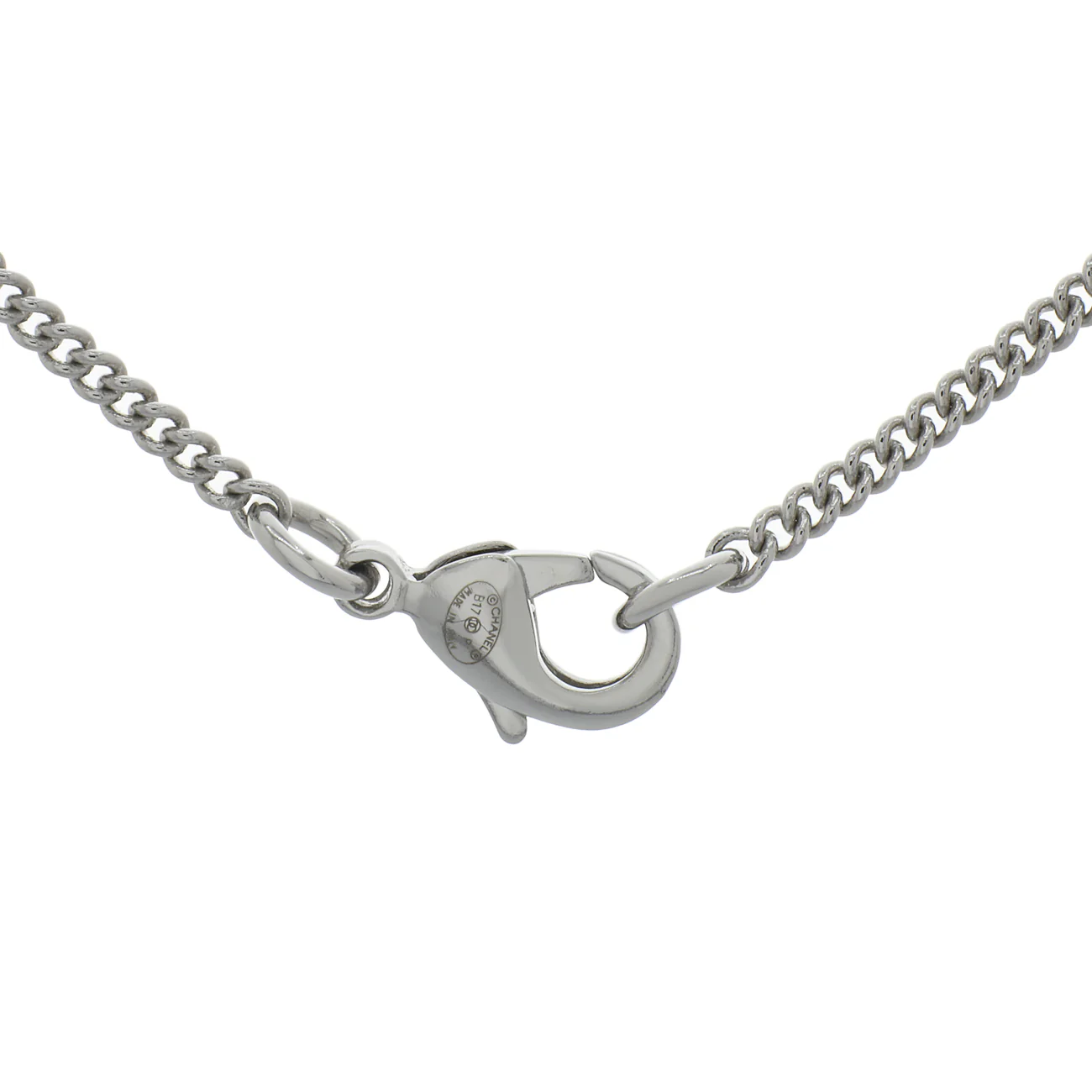 Chanel CC Crystal Pendant Necklace - Image 3