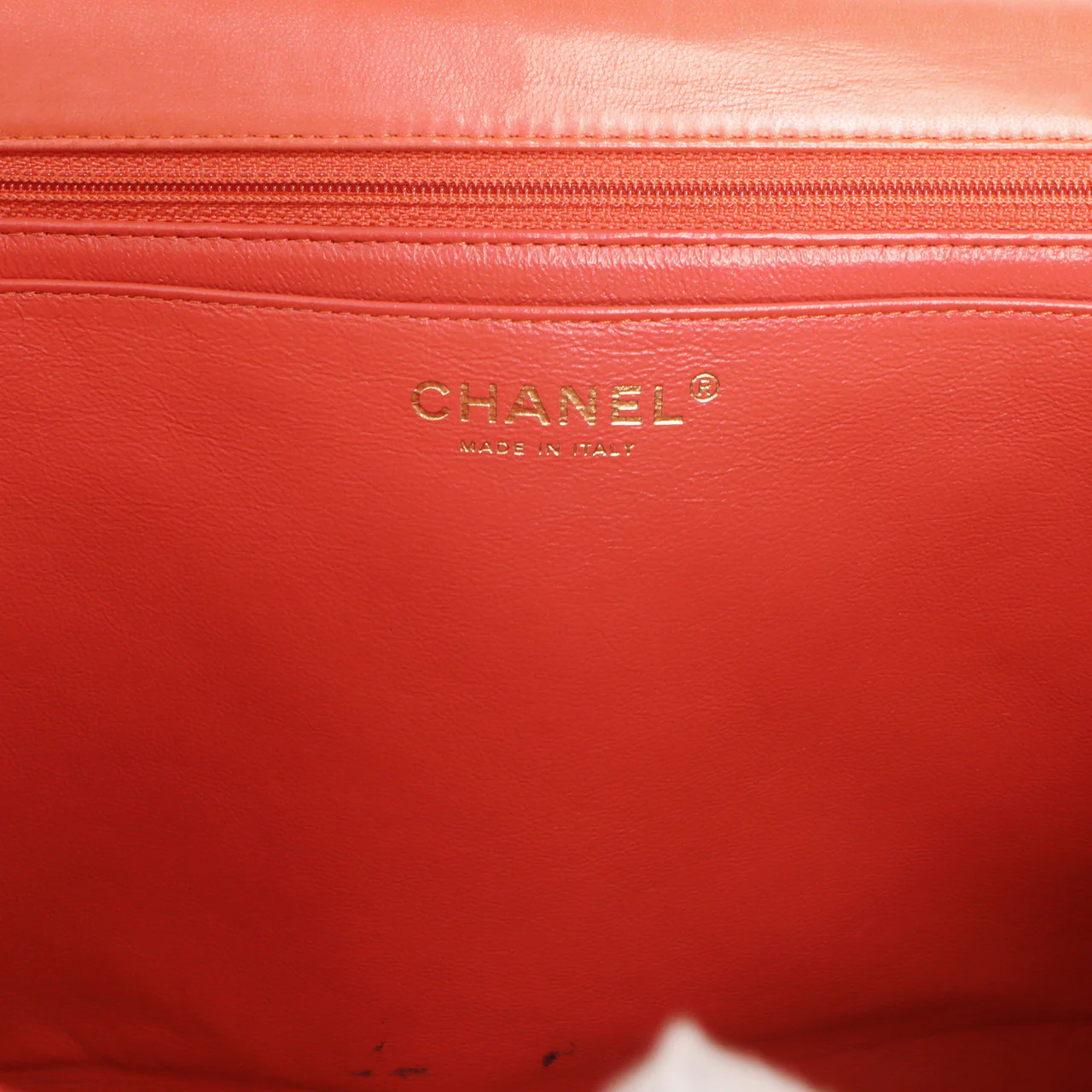 Chanel Coral Quilted Lambskin Maxi Classic Single Flap - Image 9