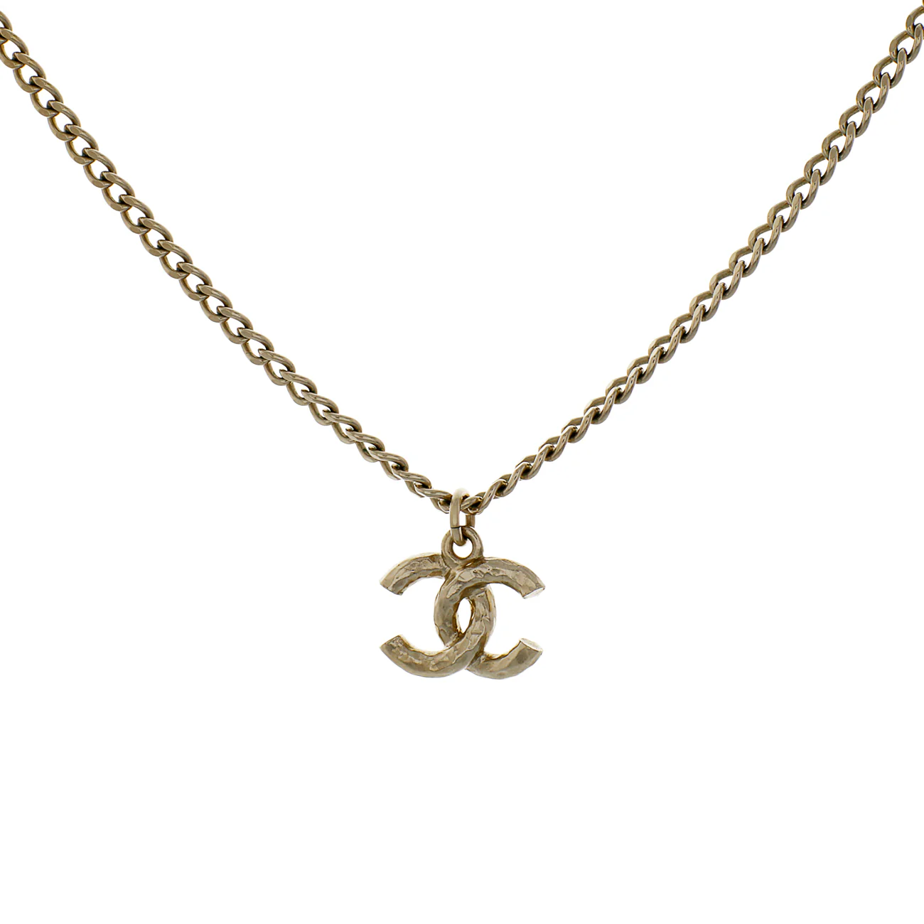 Chanel Crystal CC Pendant Necklace - Image 2