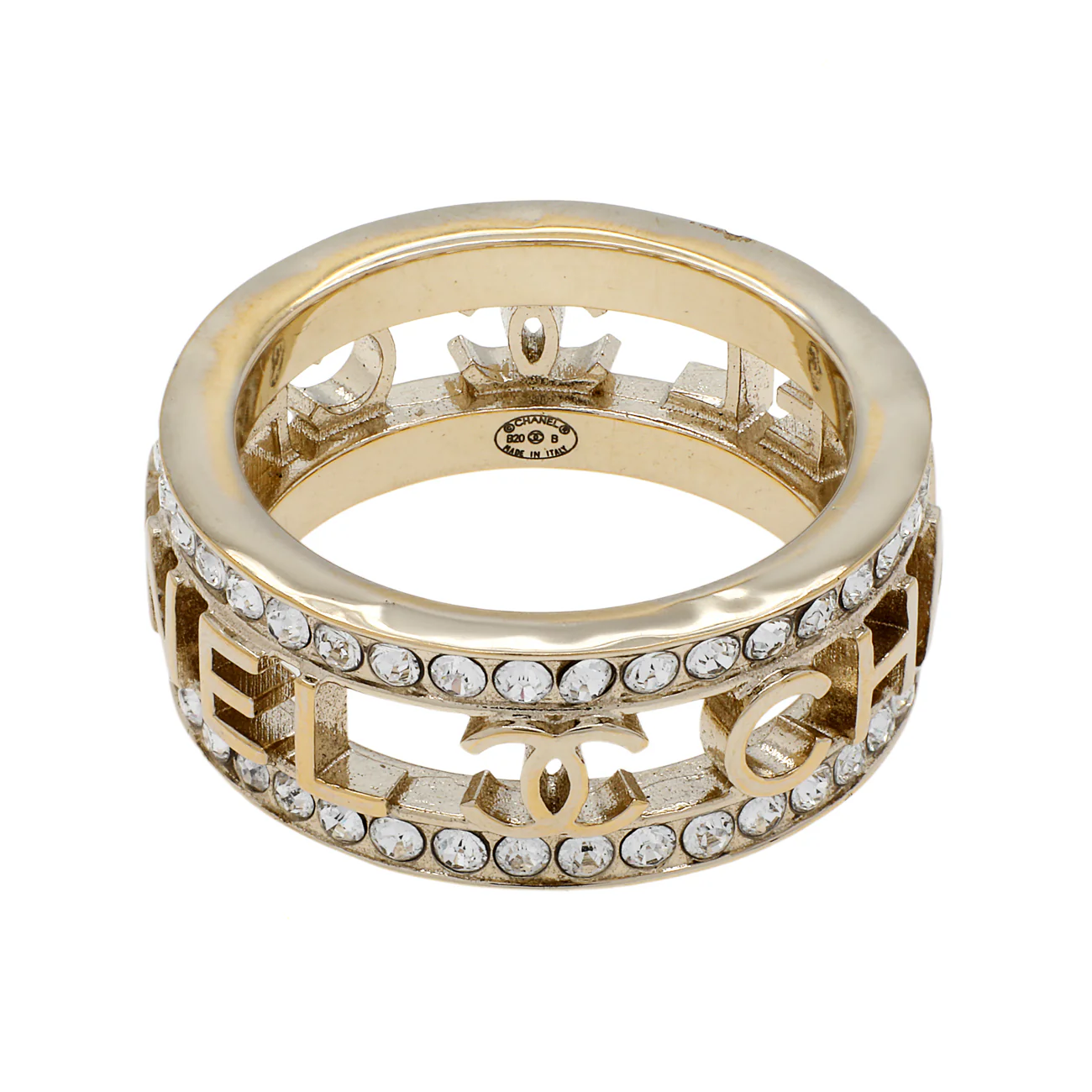 Chanel Crystal CC Ring