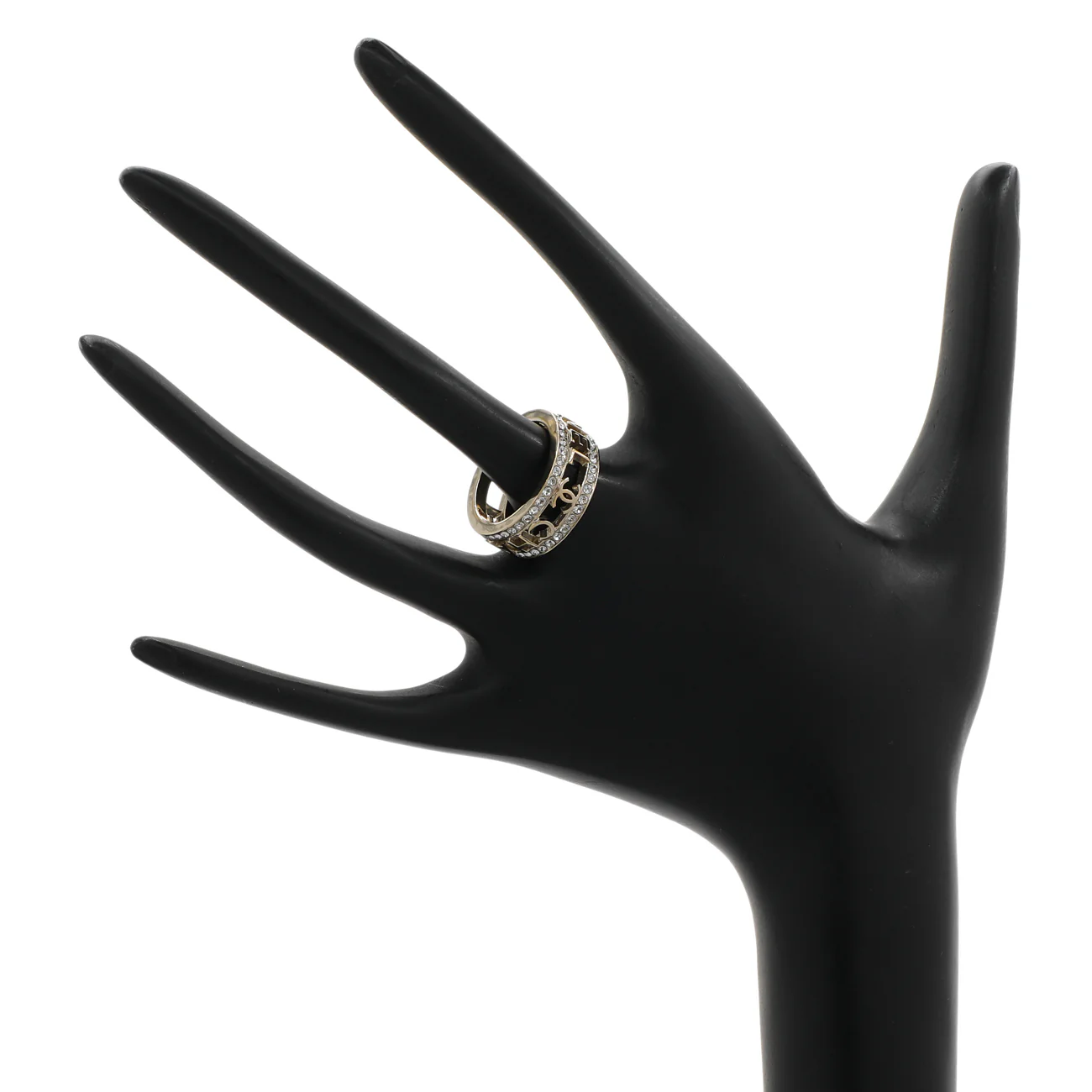 Chanel Crystal CC Ring - Image 3