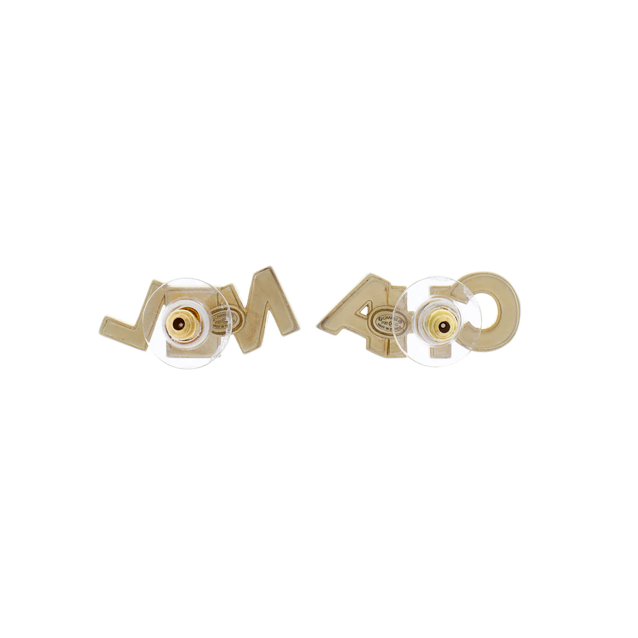 Chanel Crystal Cha-Nel Earrings - Image 3
