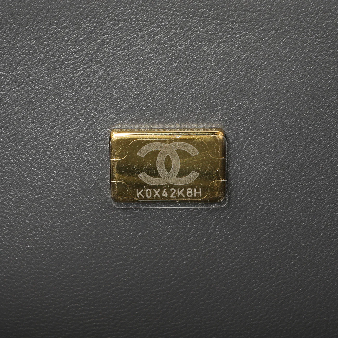 Chanel Dark Grey Quilted Caviar Medium Boy Bag - Image 7