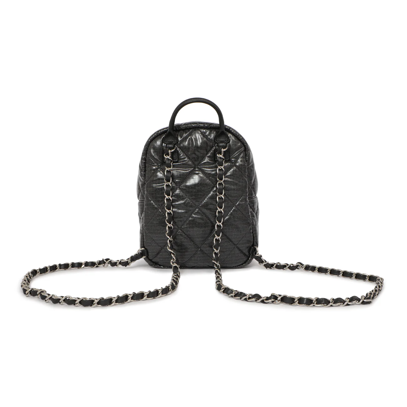 Chanel Grey Nylon Coco Neige Backpack - Image 2