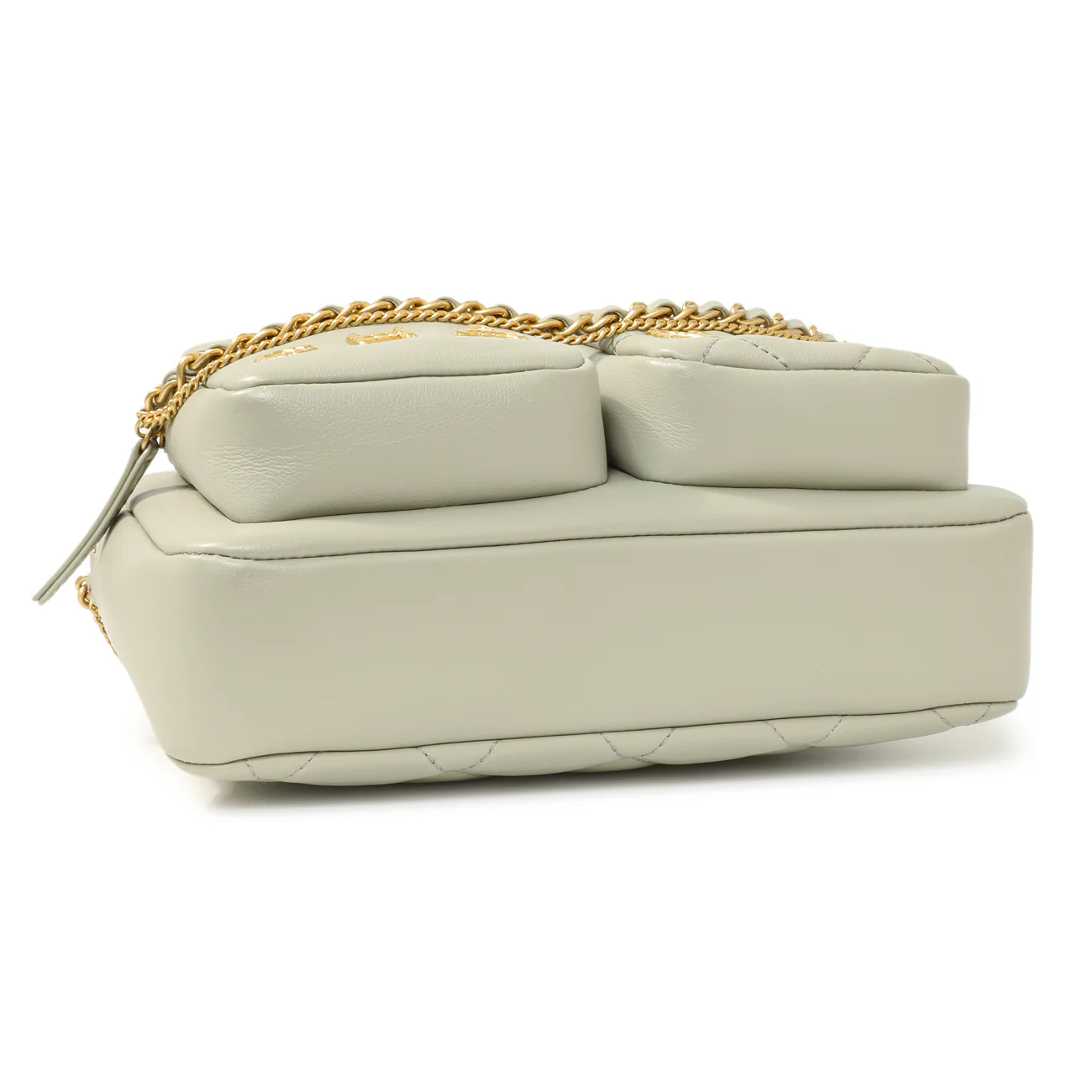 Chanel Grey Quilted Calfskin Small Camera Case - Image 4