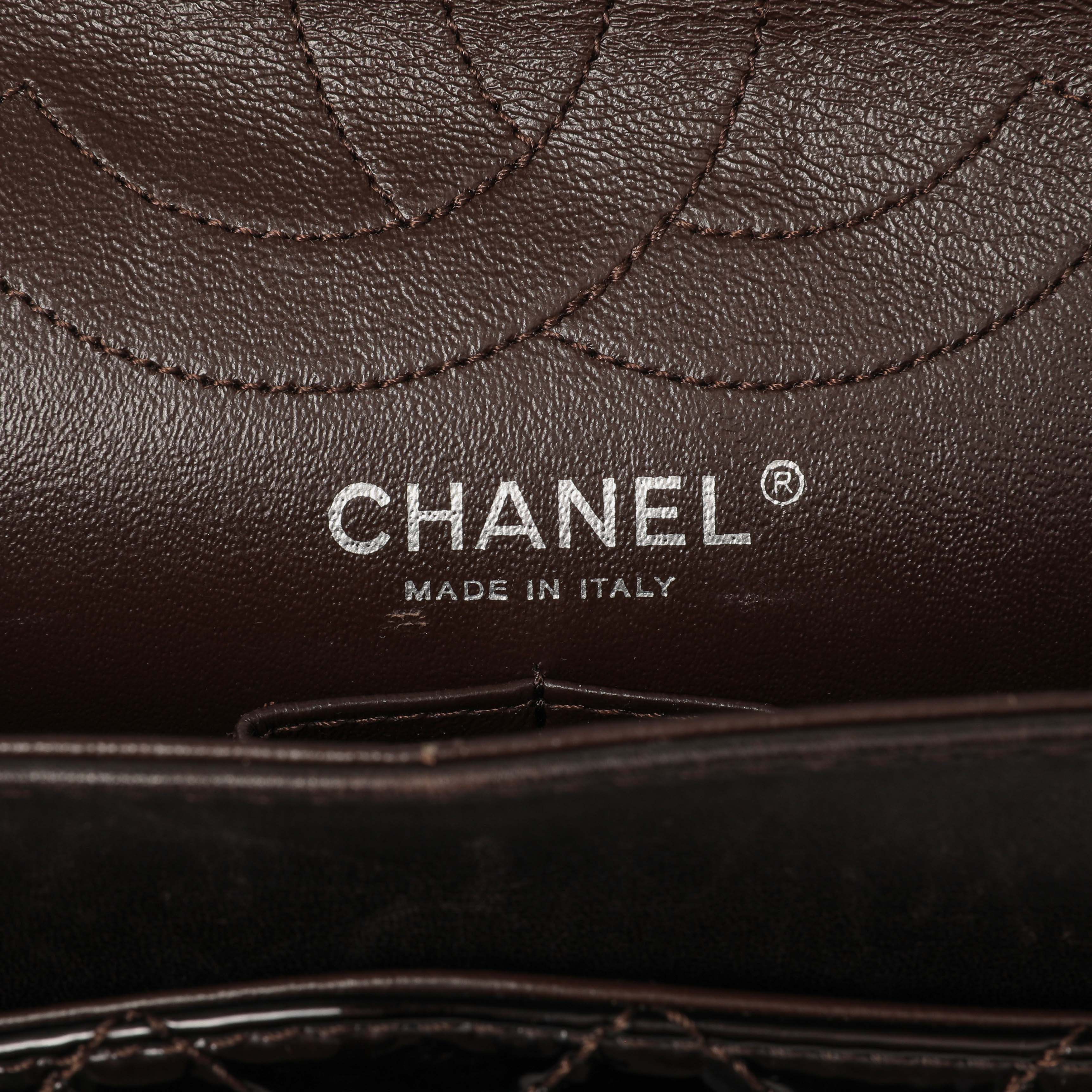 Chanel Metallic Brown Quilted Patent 2.55 Reissue 226 - Image 5