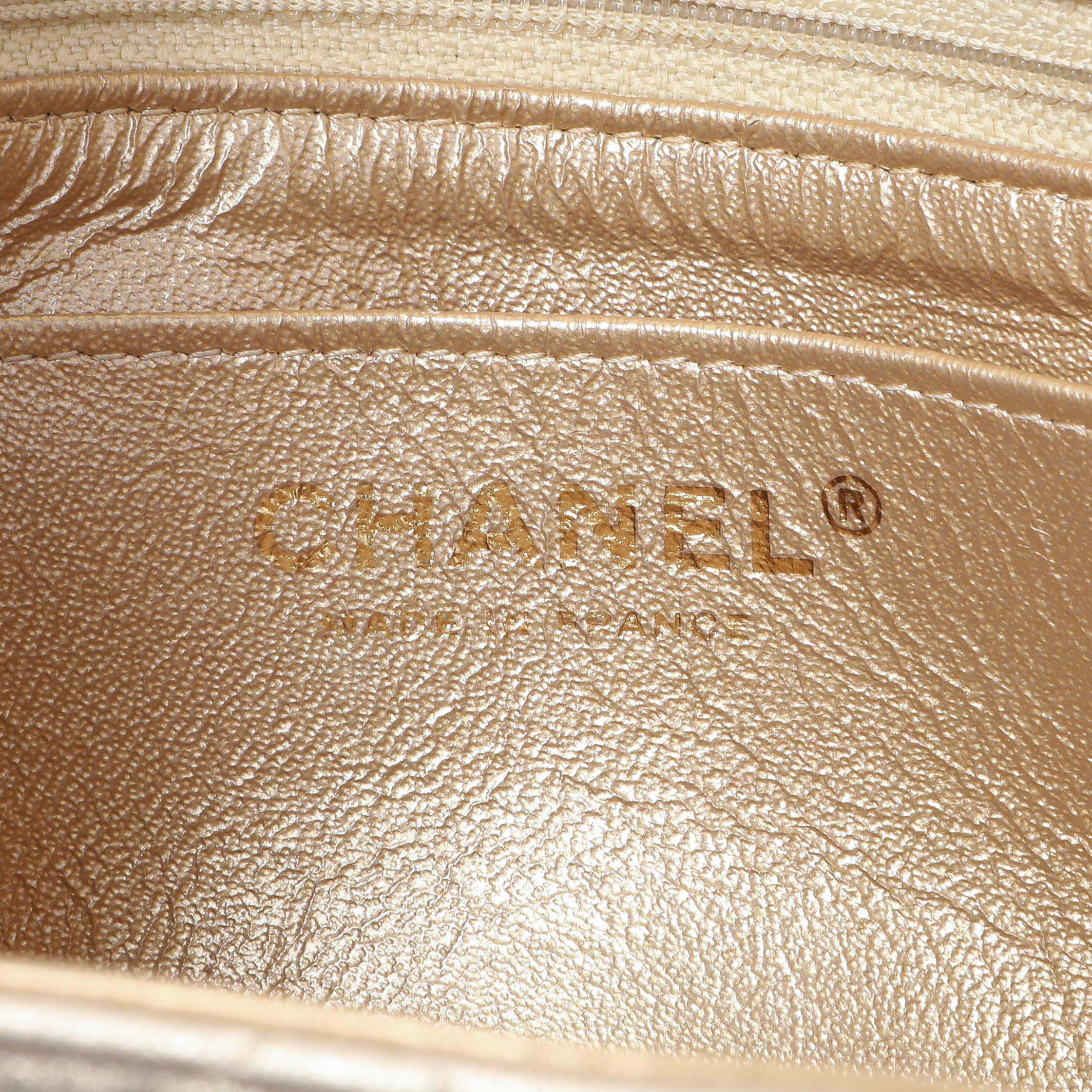 Chanel Metallic Quilted Mini Square Flap - Image 12