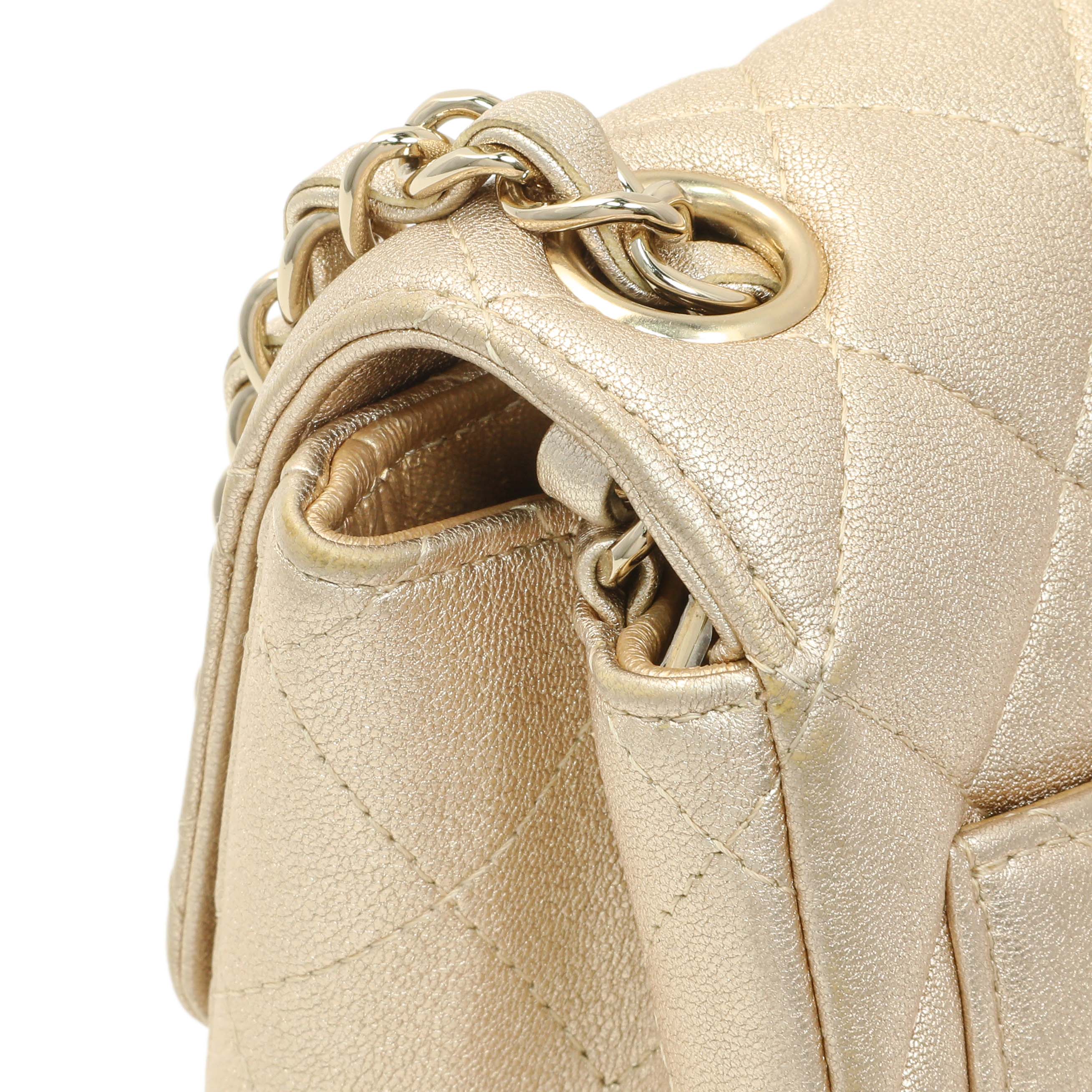 Chanel Metallic Quilted Mini Square Flap - Image 9
