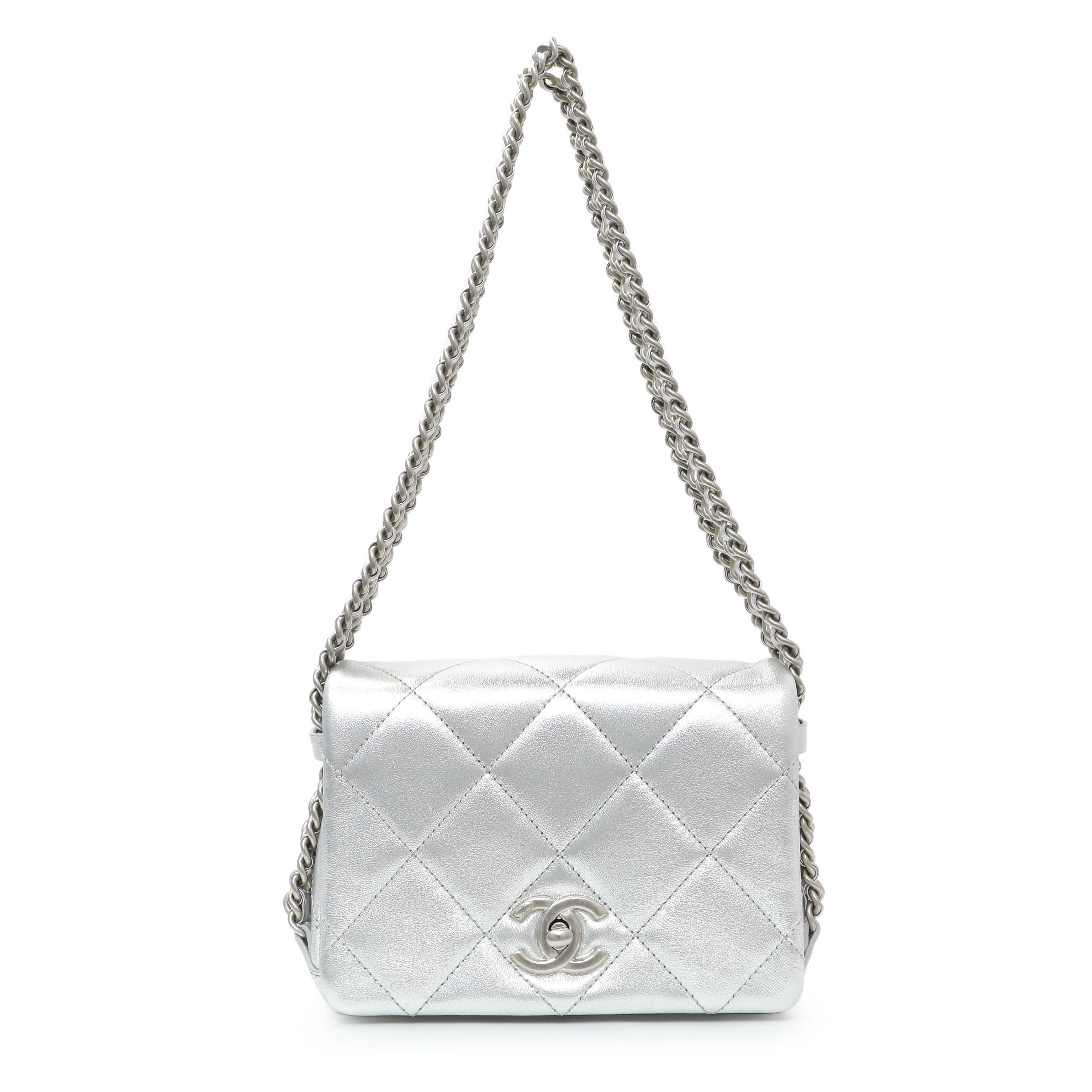 Chanel Mini Chain Rows Flap Bag