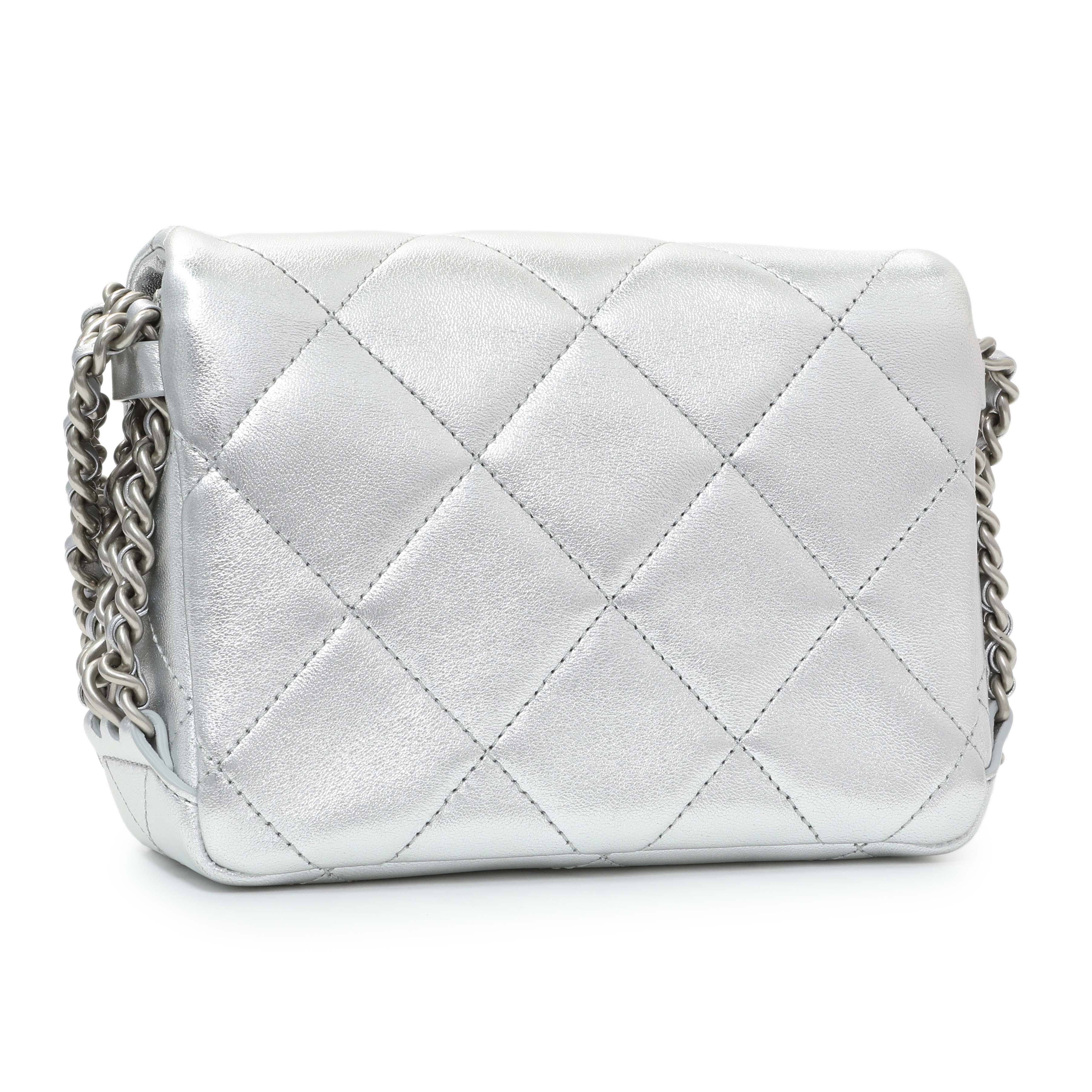 Chanel Mini Chain Rows Flap Bag - Image 2