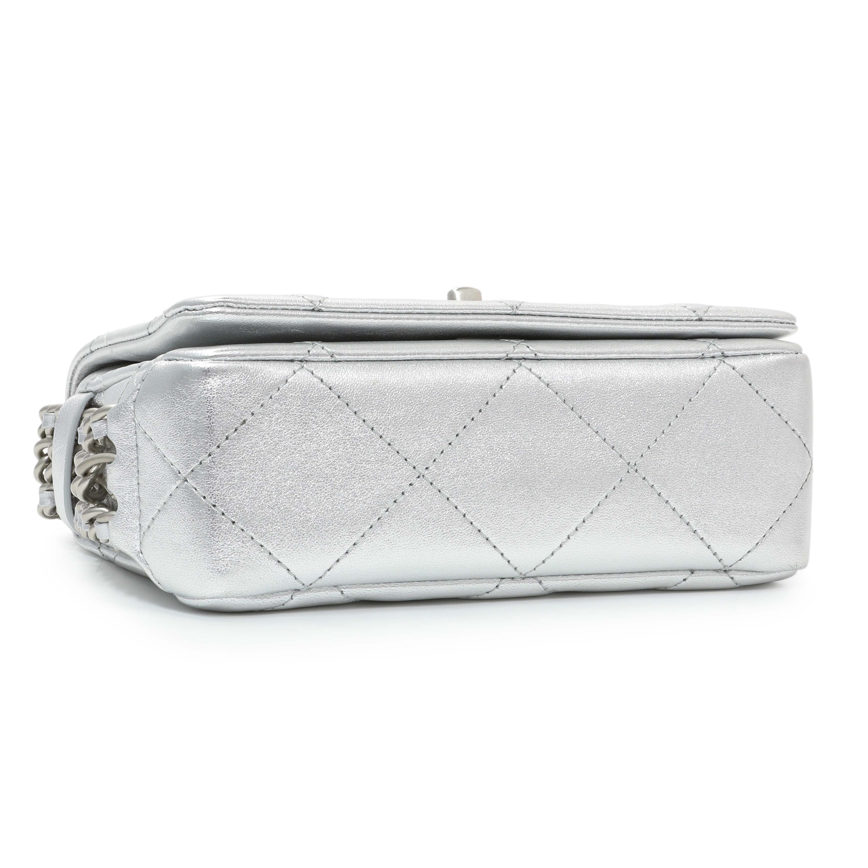 Chanel Mini Chain Rows Flap Bag - Image 3